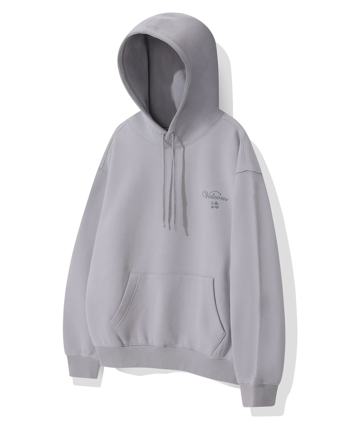 볼컴(VOLCOM) 어드레스 체커 기모 후드(라이트 그레이)