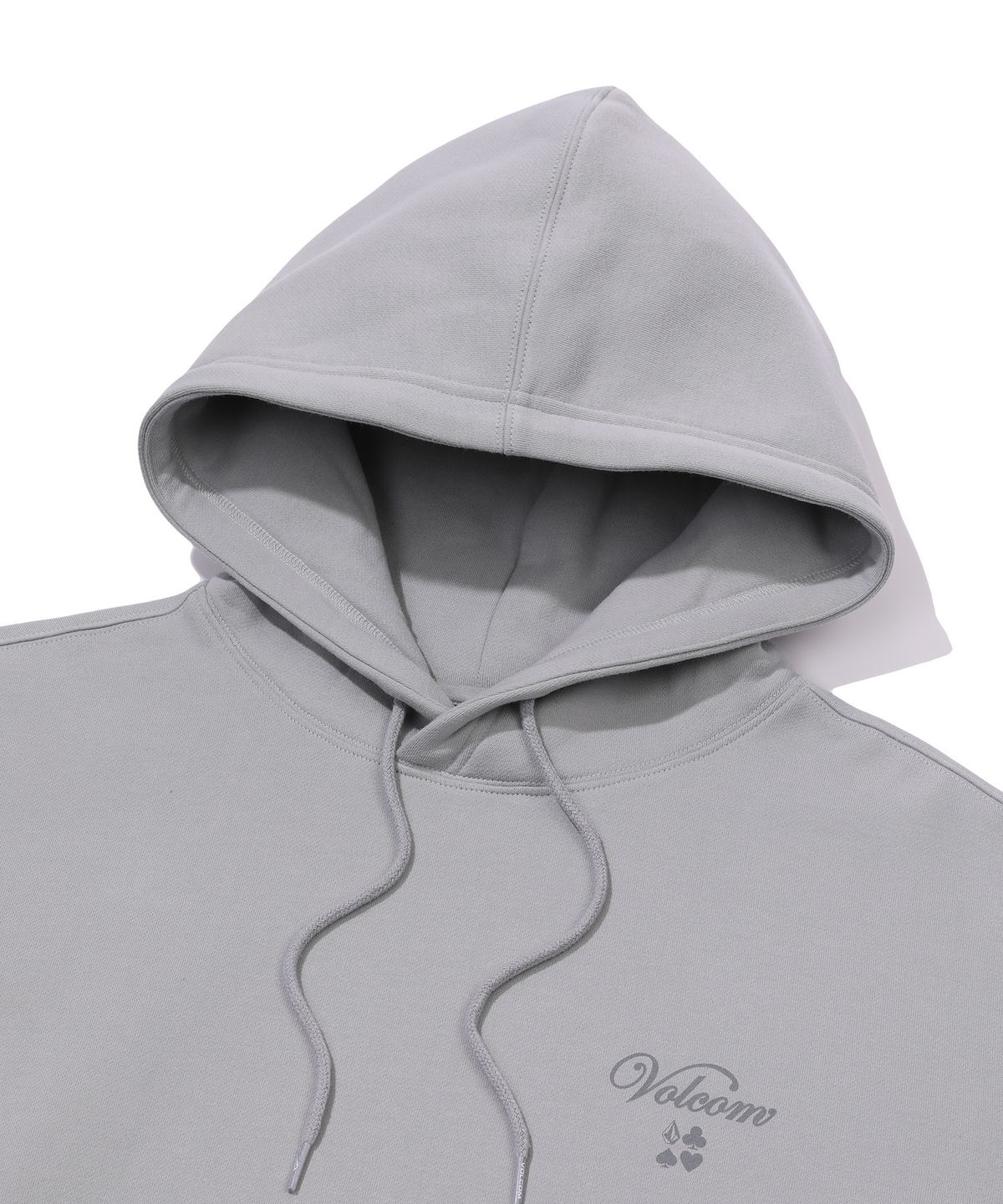 볼컴(VOLCOM) 어드레스 체커 기모 후드(라이트 그레이)