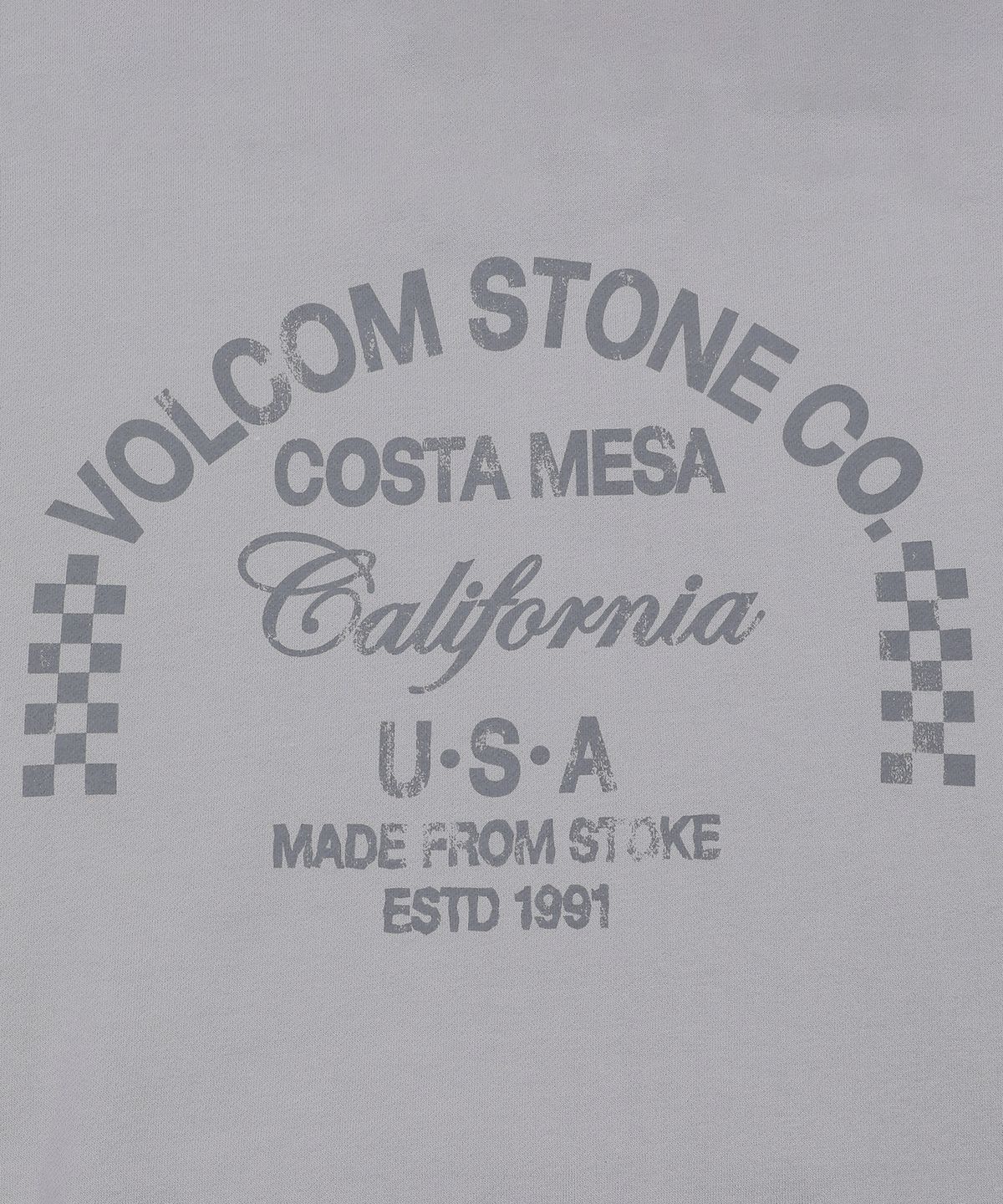 볼컴(VOLCOM) 어드레스 체커 기모 후드(라이트 그레이)