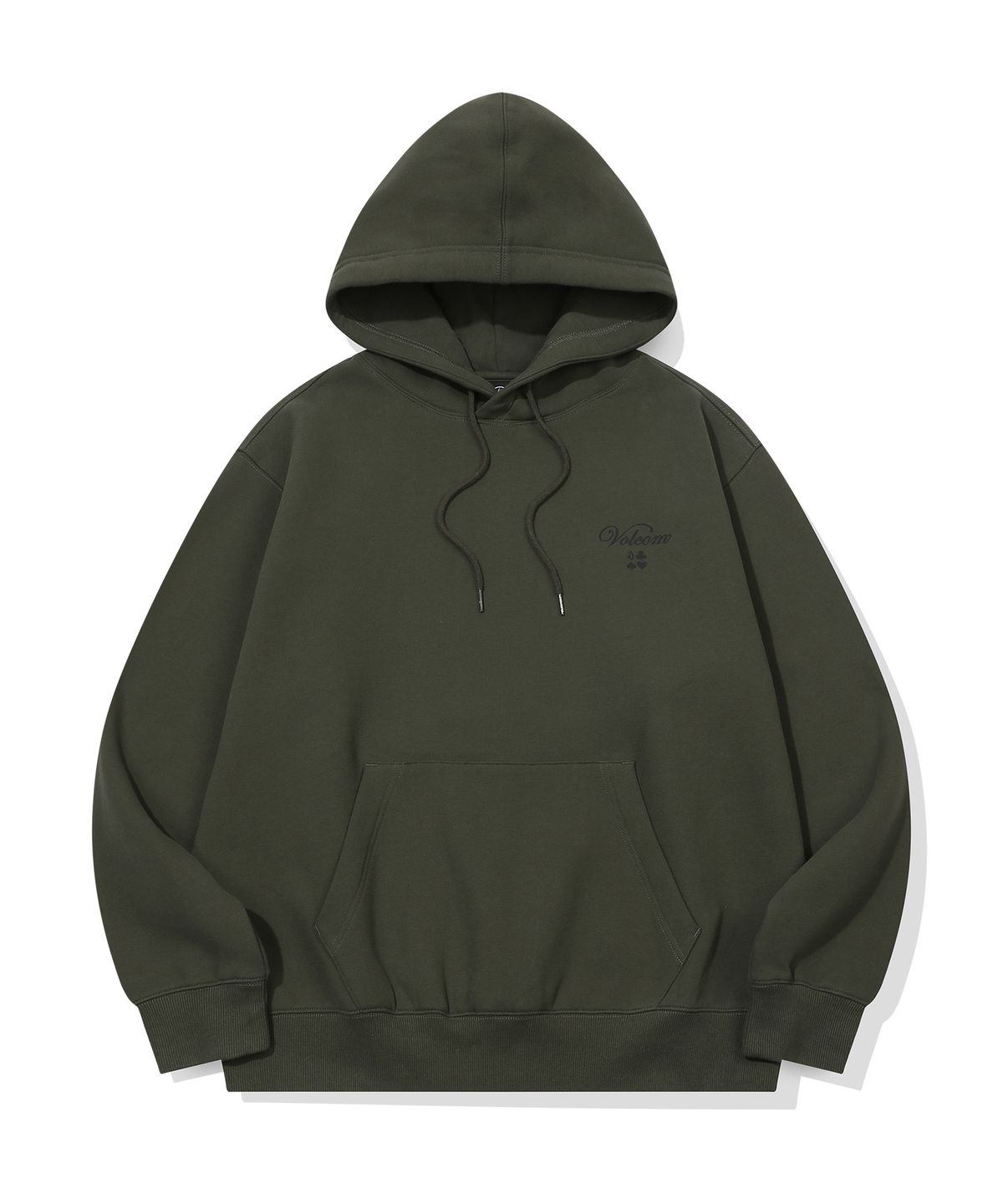 볼컴(VOLCOM) 어드레스 체커 기모 후드(올리브)