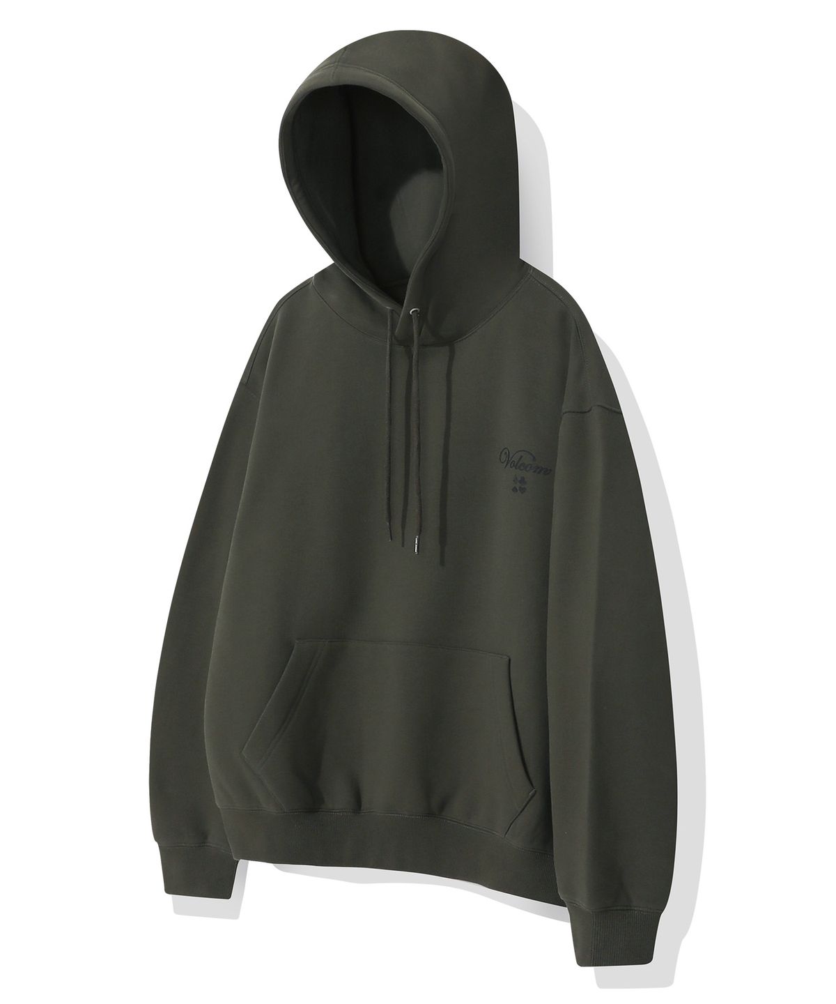 볼컴(VOLCOM) 어드레스 체커 기모 후드(올리브)