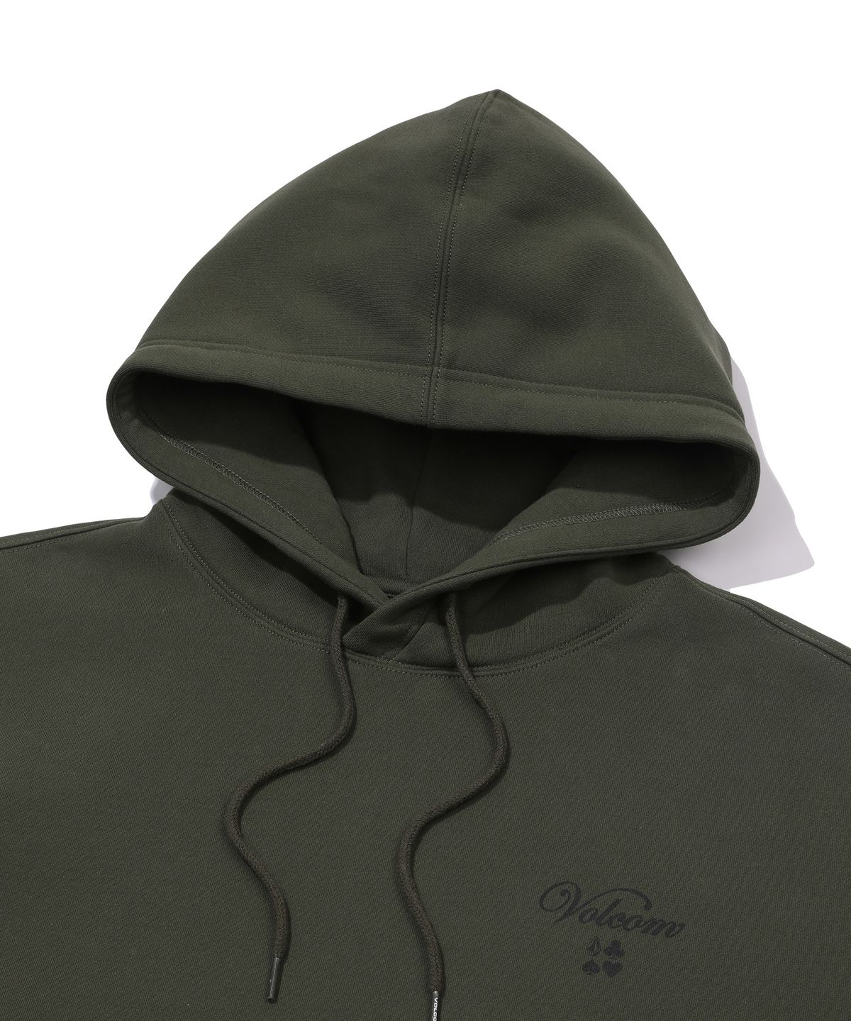 볼컴(VOLCOM) 어드레스 체커 기모 후드(올리브)