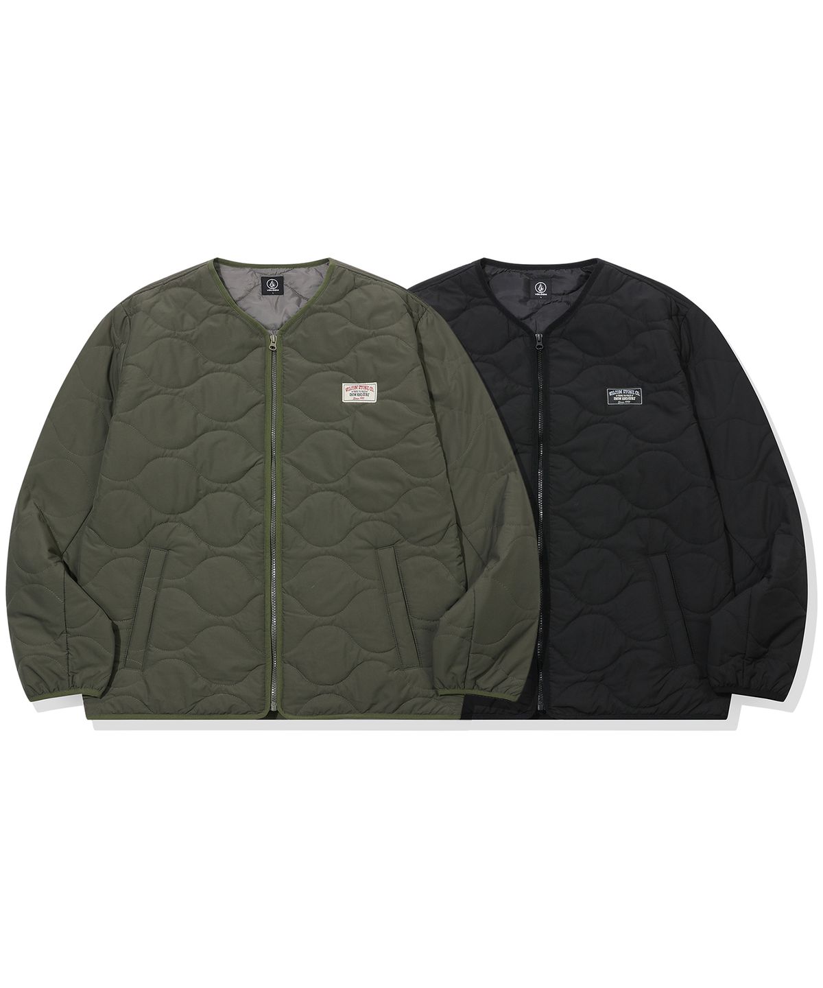볼컴(VOLCOM) 스노우 앤 서프 퀼팅 점퍼(블랙)