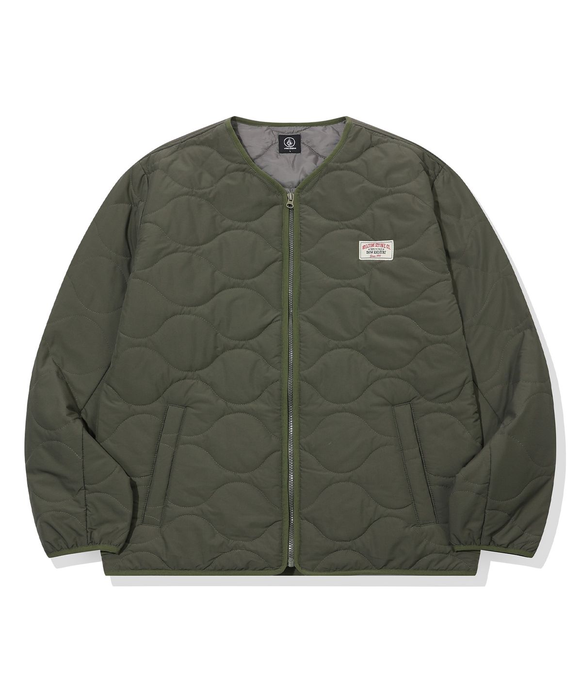 볼컴(VOLCOM) 스노우 앤 서프 퀼팅 점퍼(카키)