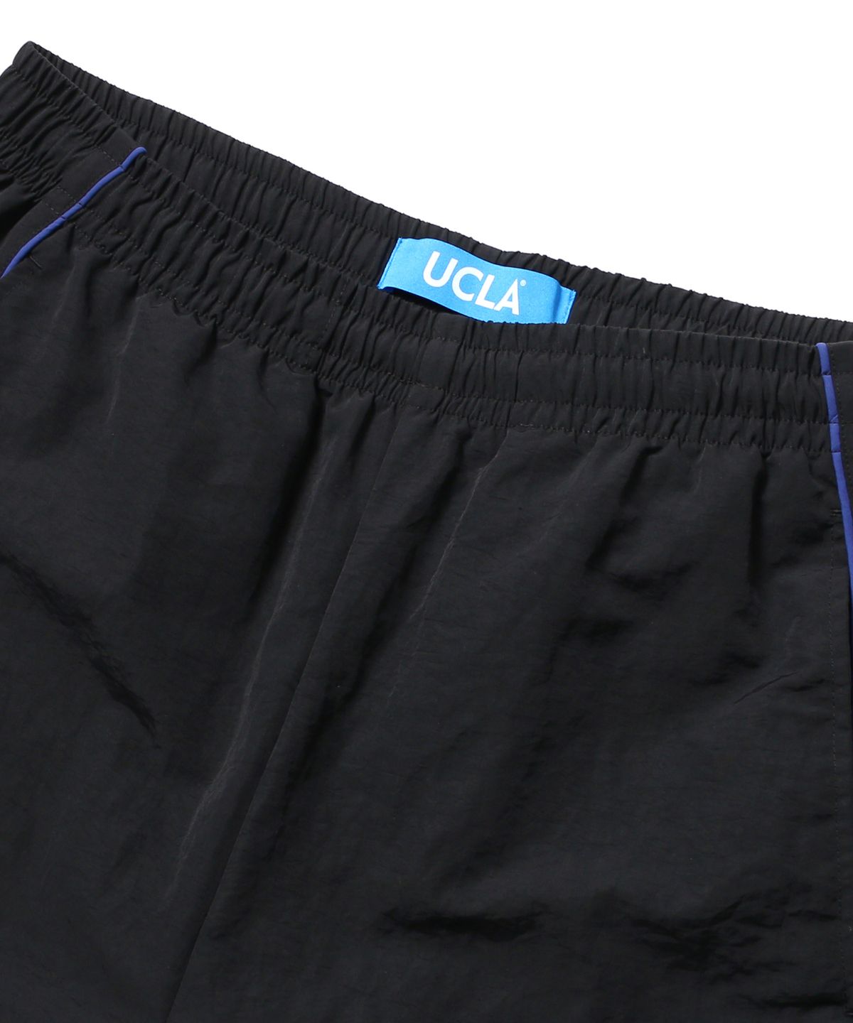 유씨엘에이(UCLA) 남녀공용 스포티브 배색 파이프 벌룬 와이드 팬츠[BLACK](UB9LP44)