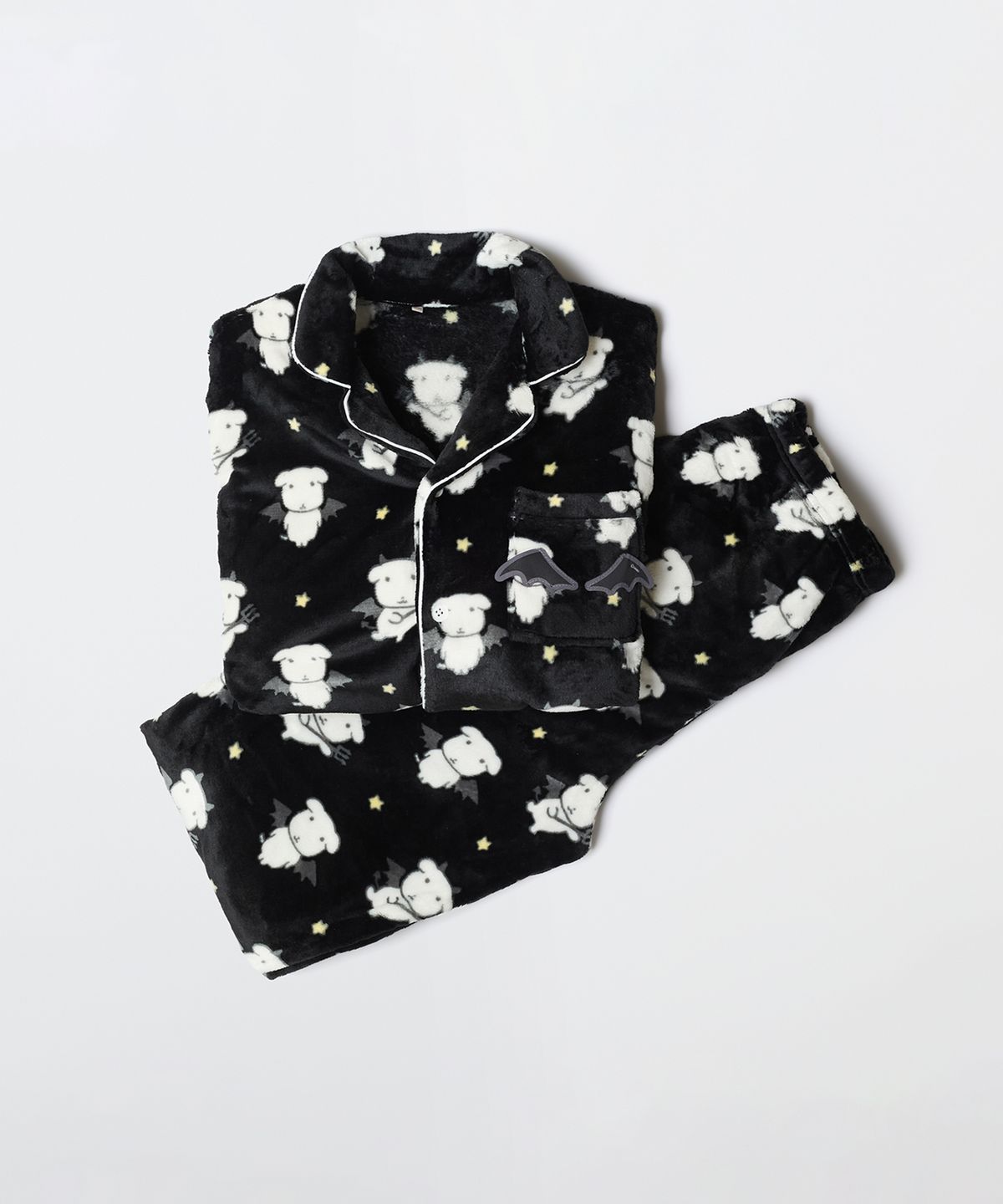 스파오(SPAO) [가나디] 천사와 악마 수면 파자마(BLACK)_SPPPG11U04