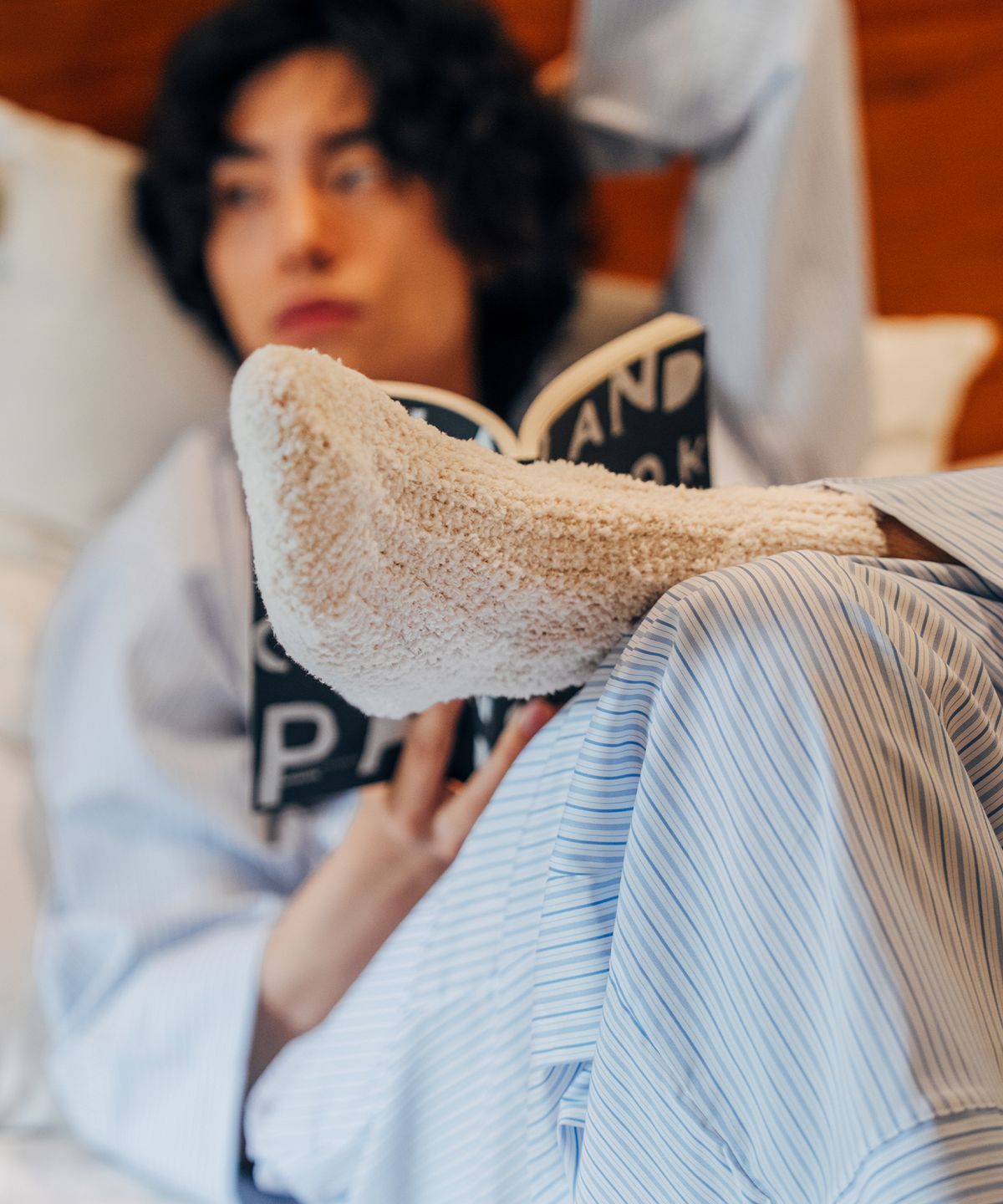 삭피엔스(SOCKPIENS) [4팩] 털빠짐 없는 무압박 수면양말_미끄럼방지