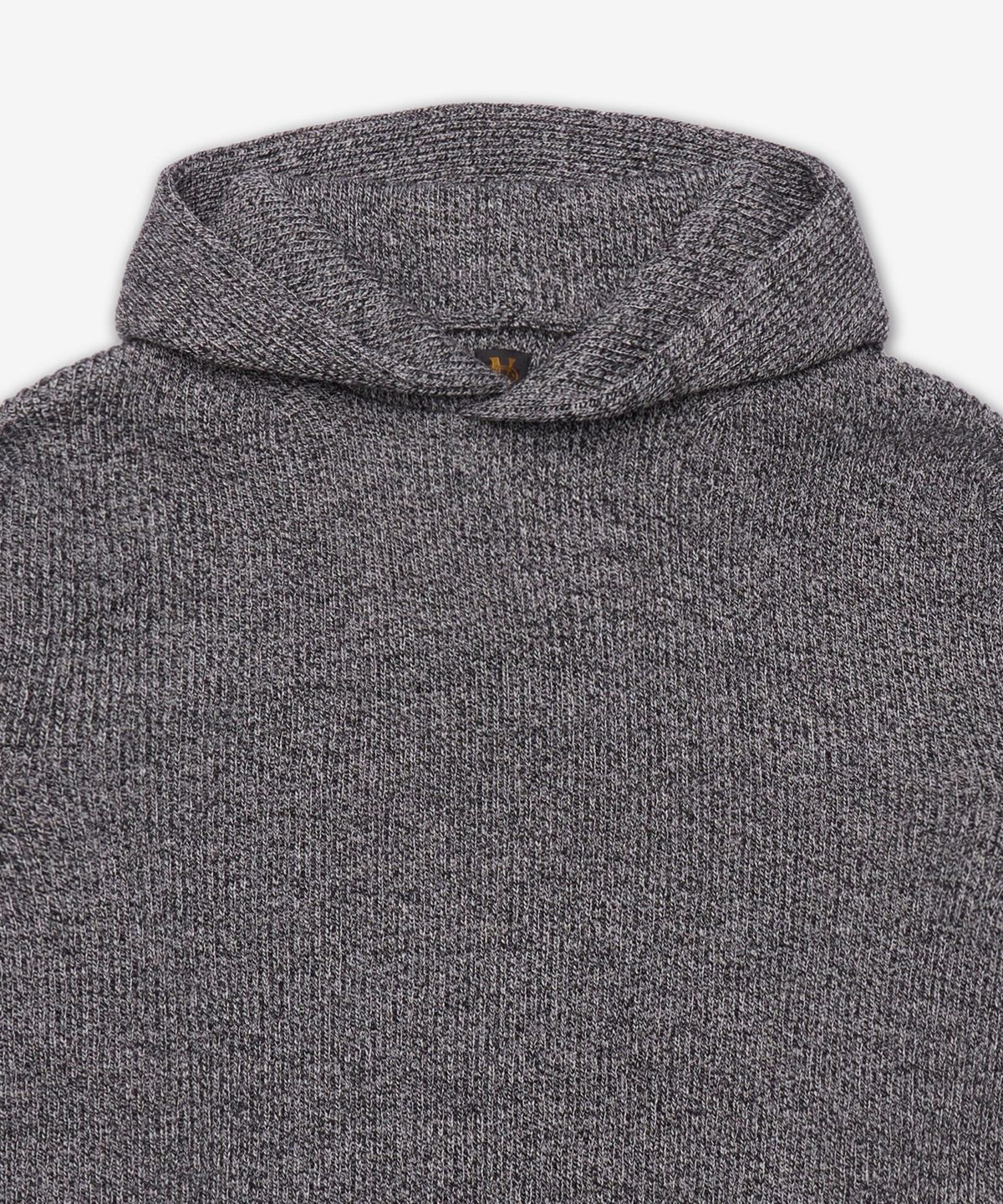 바토너(BATONER) 솔리드 울 니트 후드 - 아이보리:블랙 / BN-25AW-15IVORY×BLACK