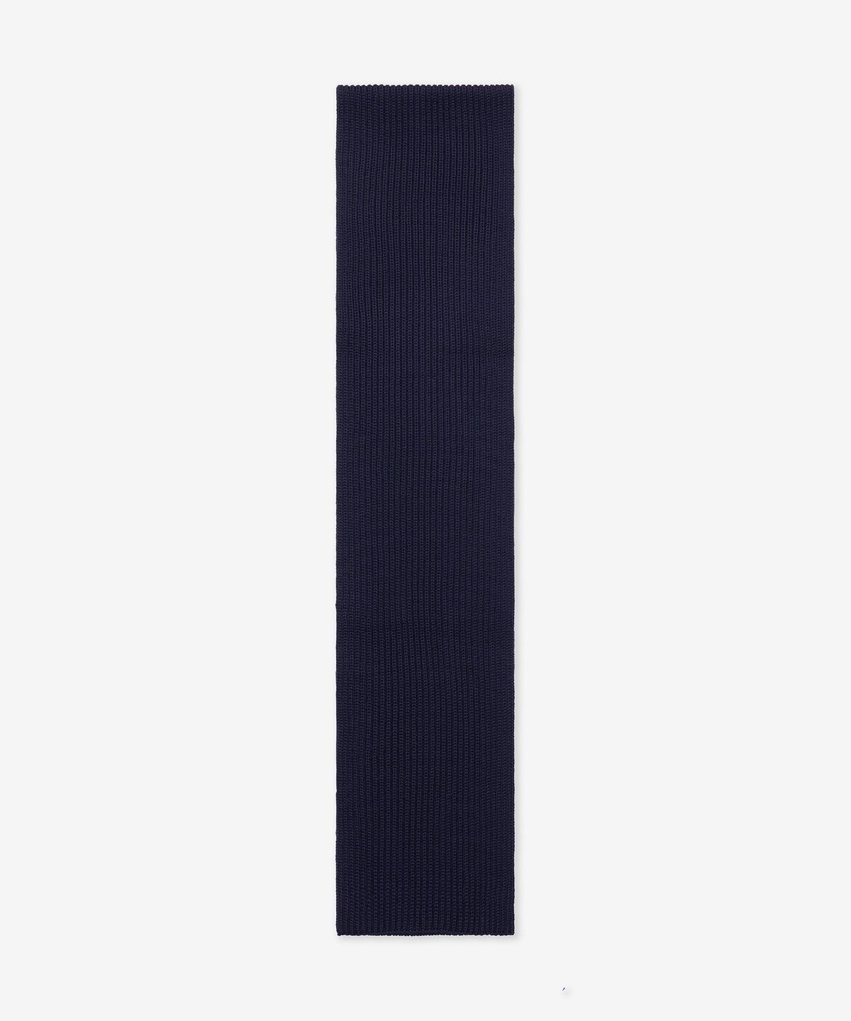 바토너(BATONER) 솔리드 울 RIB 니트 머플러 - 네이비 / BN-25AW-40NAVY