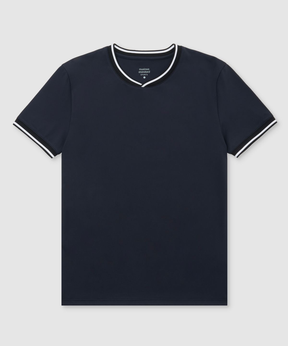무신사 스탠다드 스포츠(MUSINSA STANDARD SPORTS) 드라이액트 머슬핏 넥포인트 숏슬리브 (4color)