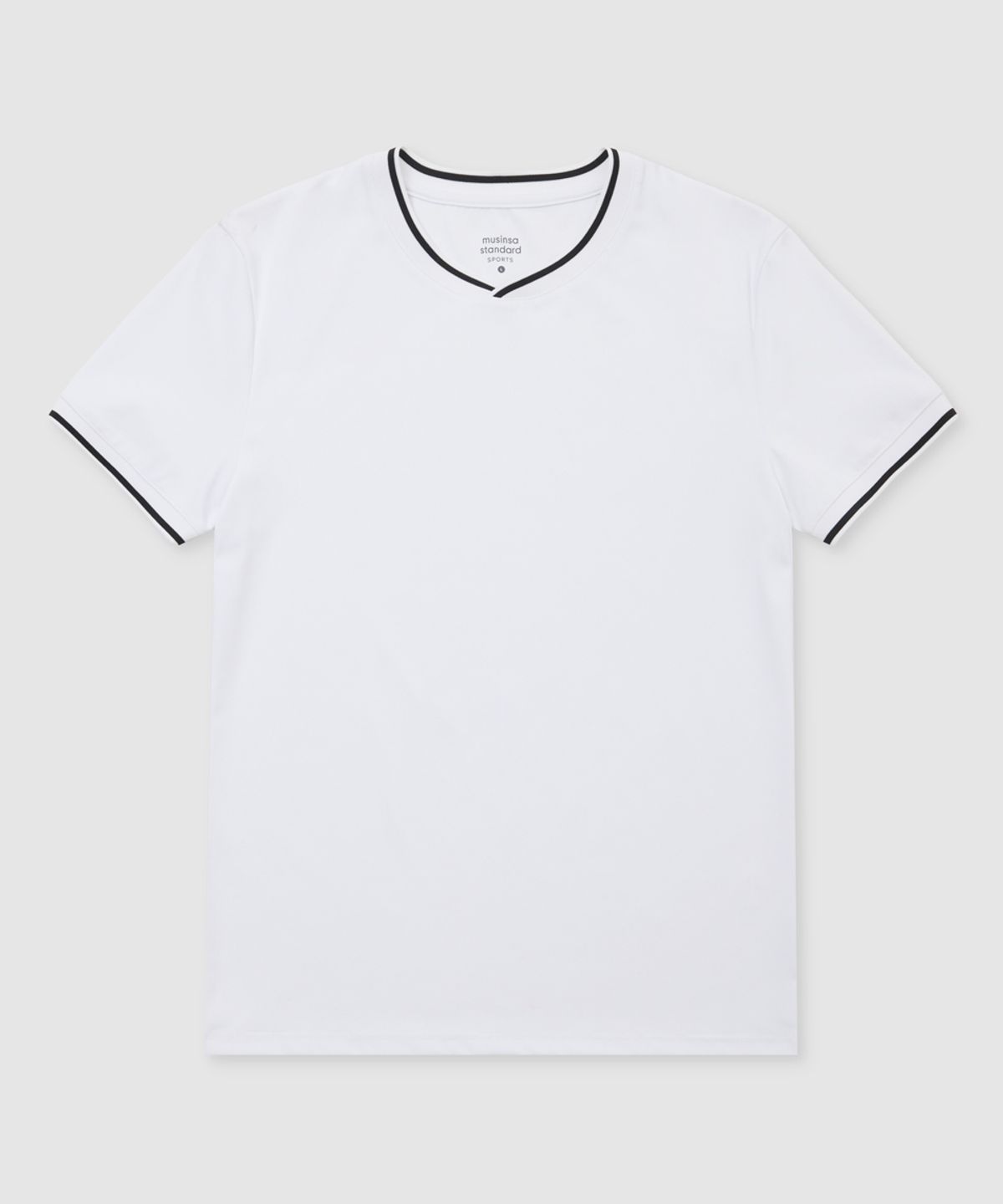 무신사 스탠다드 스포츠(MUSINSA STANDARD SPORTS) 드라이액트 머슬핏 넥포인트 숏슬리브 (4color)
