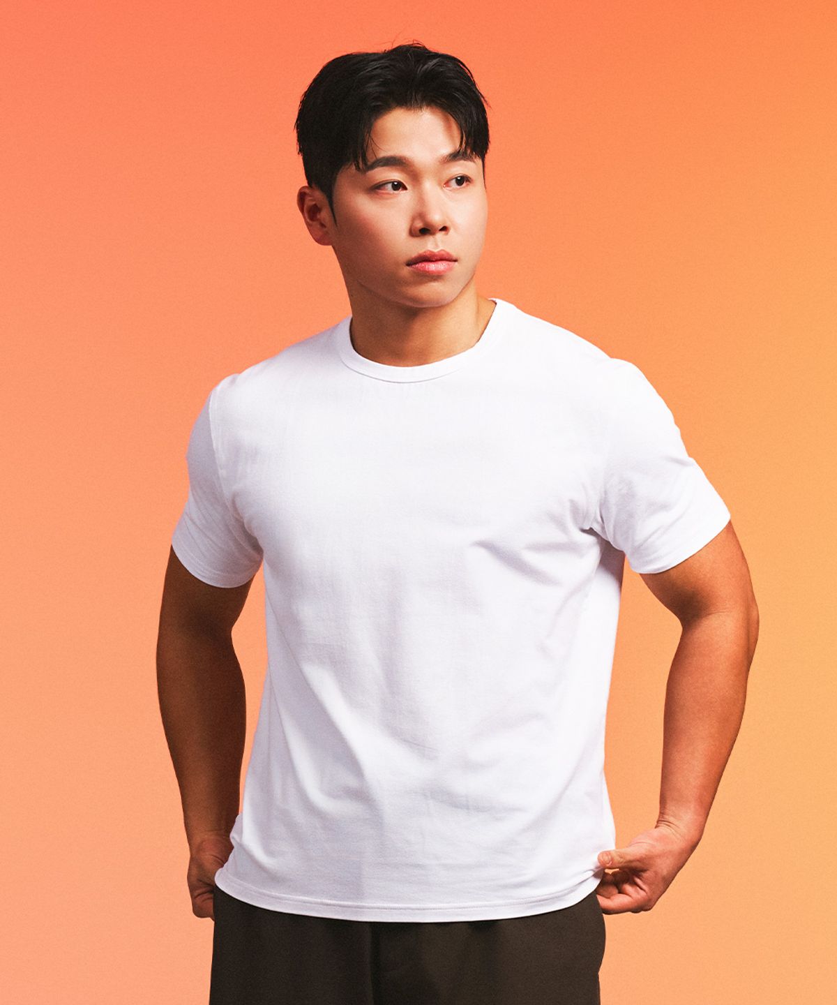 무신사 스탠다드 스포츠(MUSINSA STANDARD SPORTS) 코튼 루즈핏 크롭 숏슬리브 (4color)