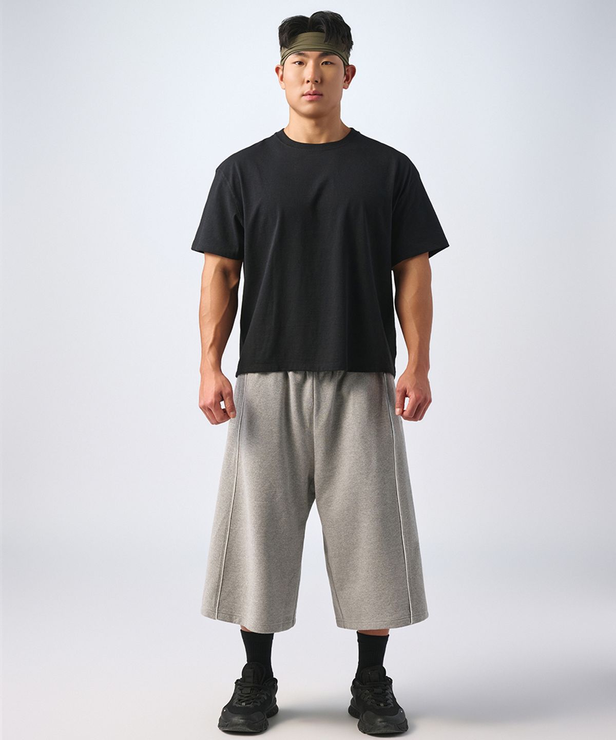 무신사 스탠다드 스포츠(MUSINSA STANDARD SPORTS) 코튼 루즈핏 크롭 숏슬리브 (4color)