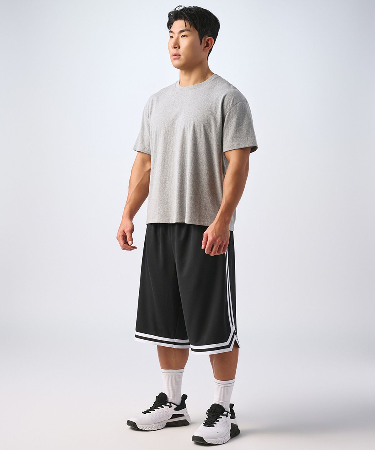 무신사 스탠다드 스포츠(MUSINSA STANDARD SPORTS) 코튼 루즈핏 크롭 숏슬리브 (4color)