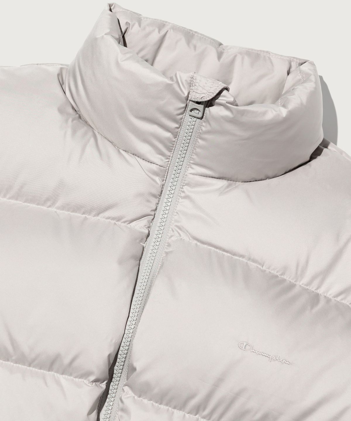 챔피온(CHAMPION) 2WAY 푸퍼 다운 재킷 Light Grey