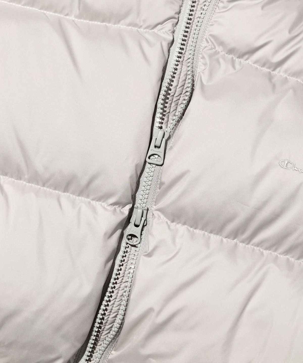 챔피온(CHAMPION) 2WAY 푸퍼 다운 재킷 Light Grey