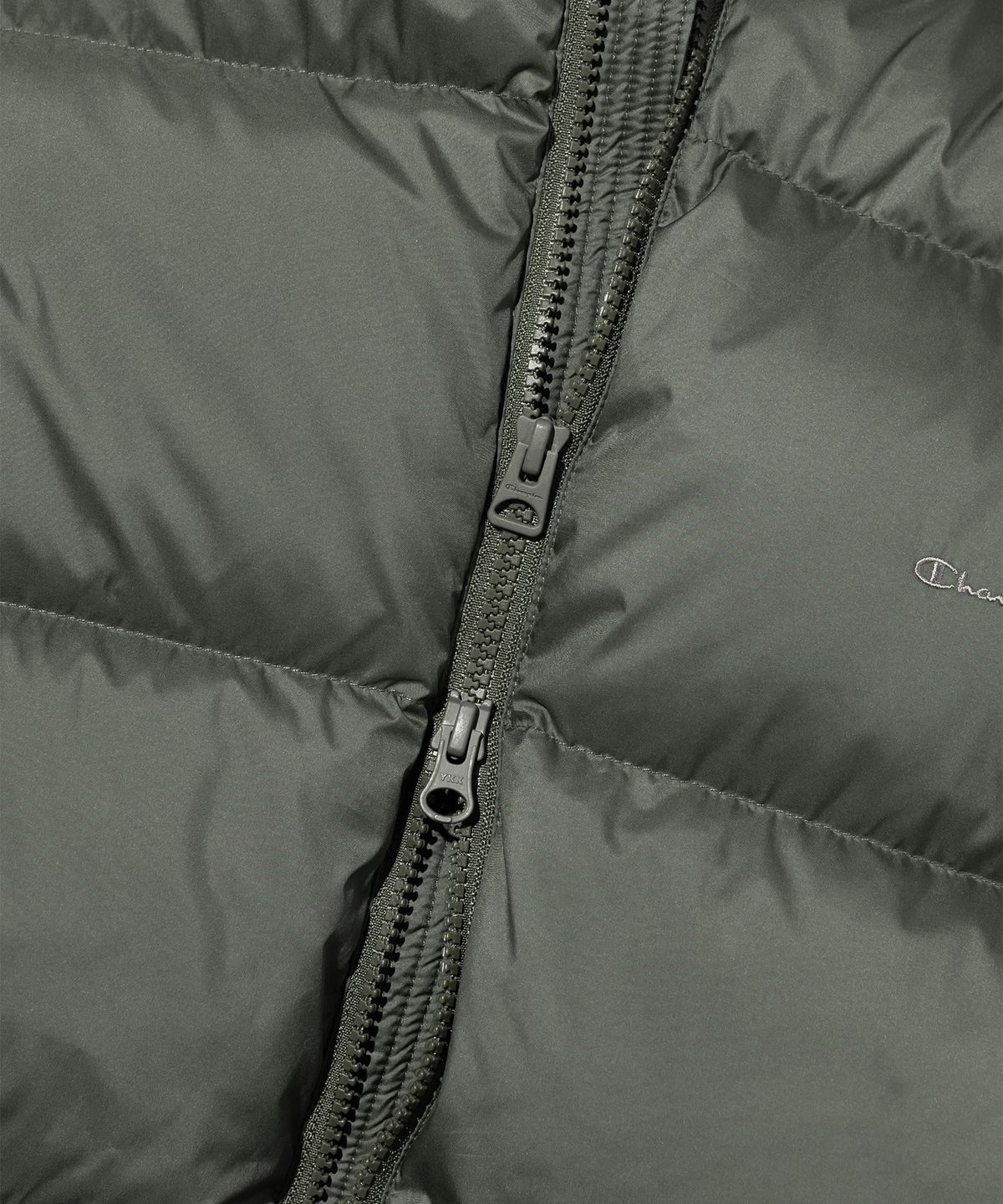 챔피온(CHAMPION) 2WAY 푸퍼 다운 재킷 Khaki