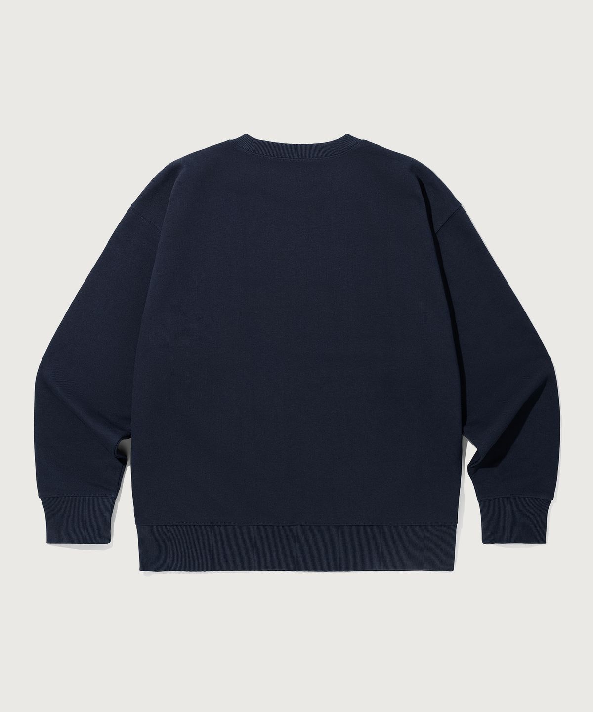 챔피온(CHAMPION) 그래픽 로고 루즈핏 스웨트셔츠 Navy