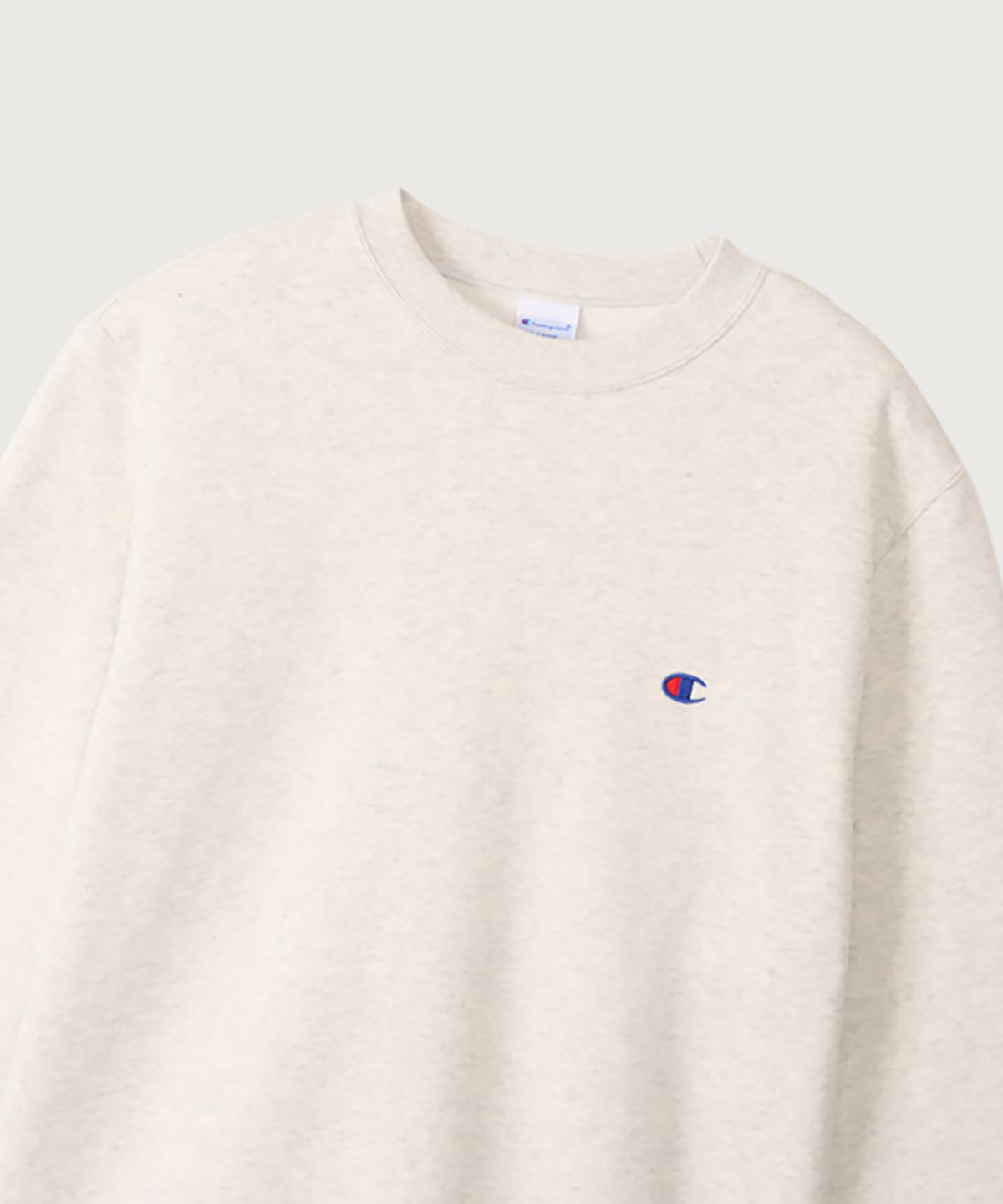 챔피온(CHAMPION) C로고 레귤러핏 크루넥 스웨트셔츠 Oatmeal