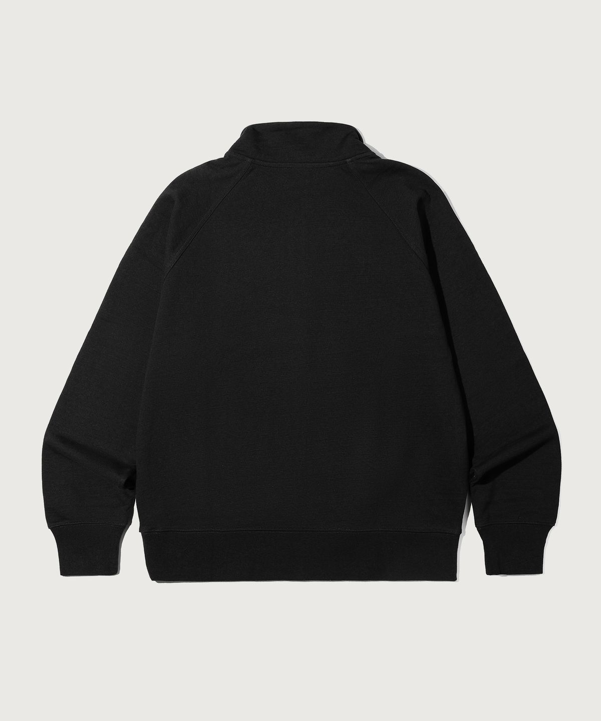 챔피온(CHAMPION) 헤리티지 로고 루즈핏 하프 집업 Black