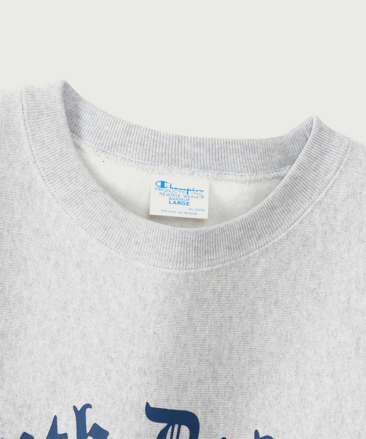 챔피온(CHAMPION) 리버스위브 블루택 루즈핏 시티 스웨트셔츠 Silver Grey