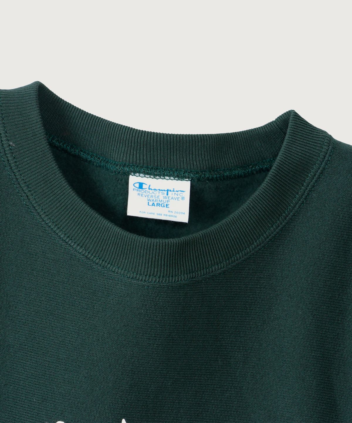 챔피온(CHAMPION) 리버스위브 블루택 루즈핏 시티 스웨트셔츠 Dark Green