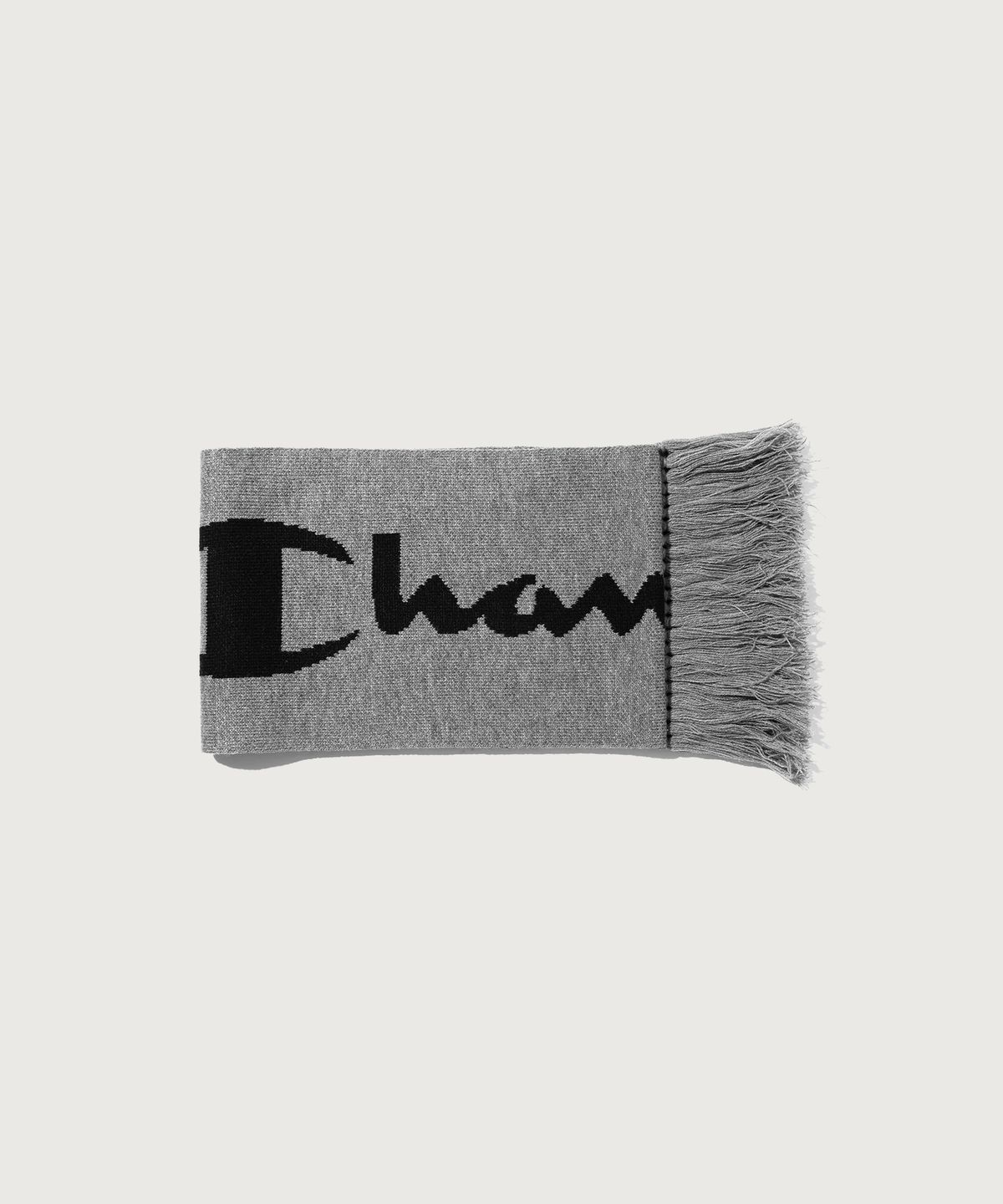 챔피온(CHAMPION) 빅 로고 니트 머플러 Grey