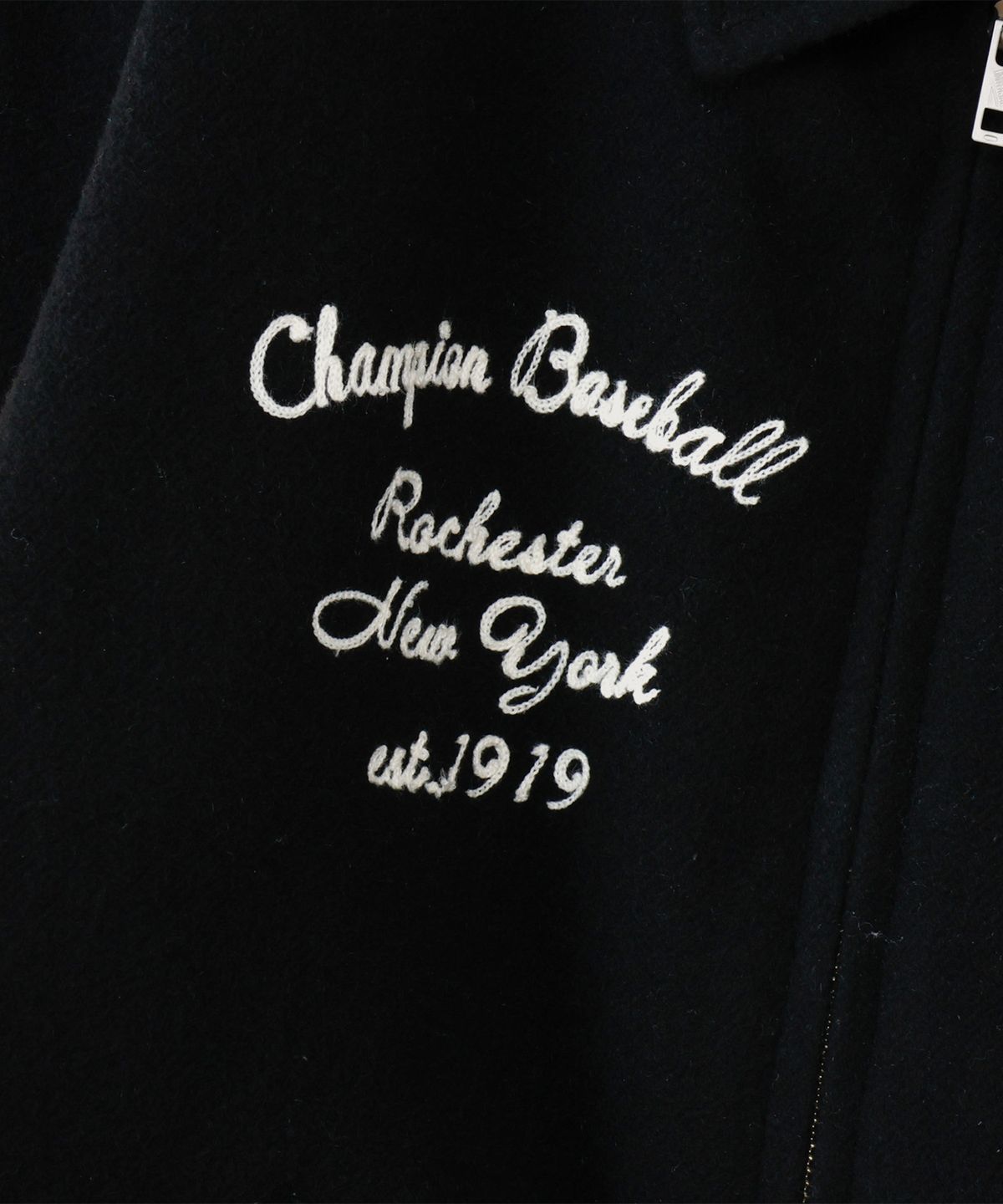 챔피온(CHAMPION) C로고 어워드 바시티 재킷 Black
