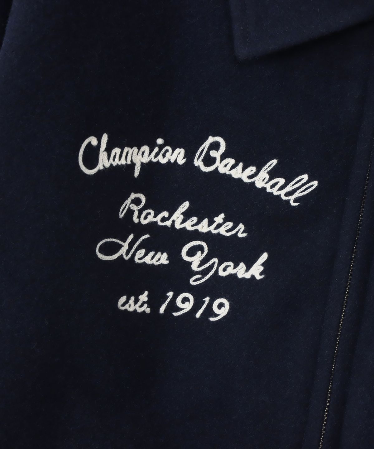 챔피온(CHAMPION) C로고 어워드 바시티 재킷 Navy