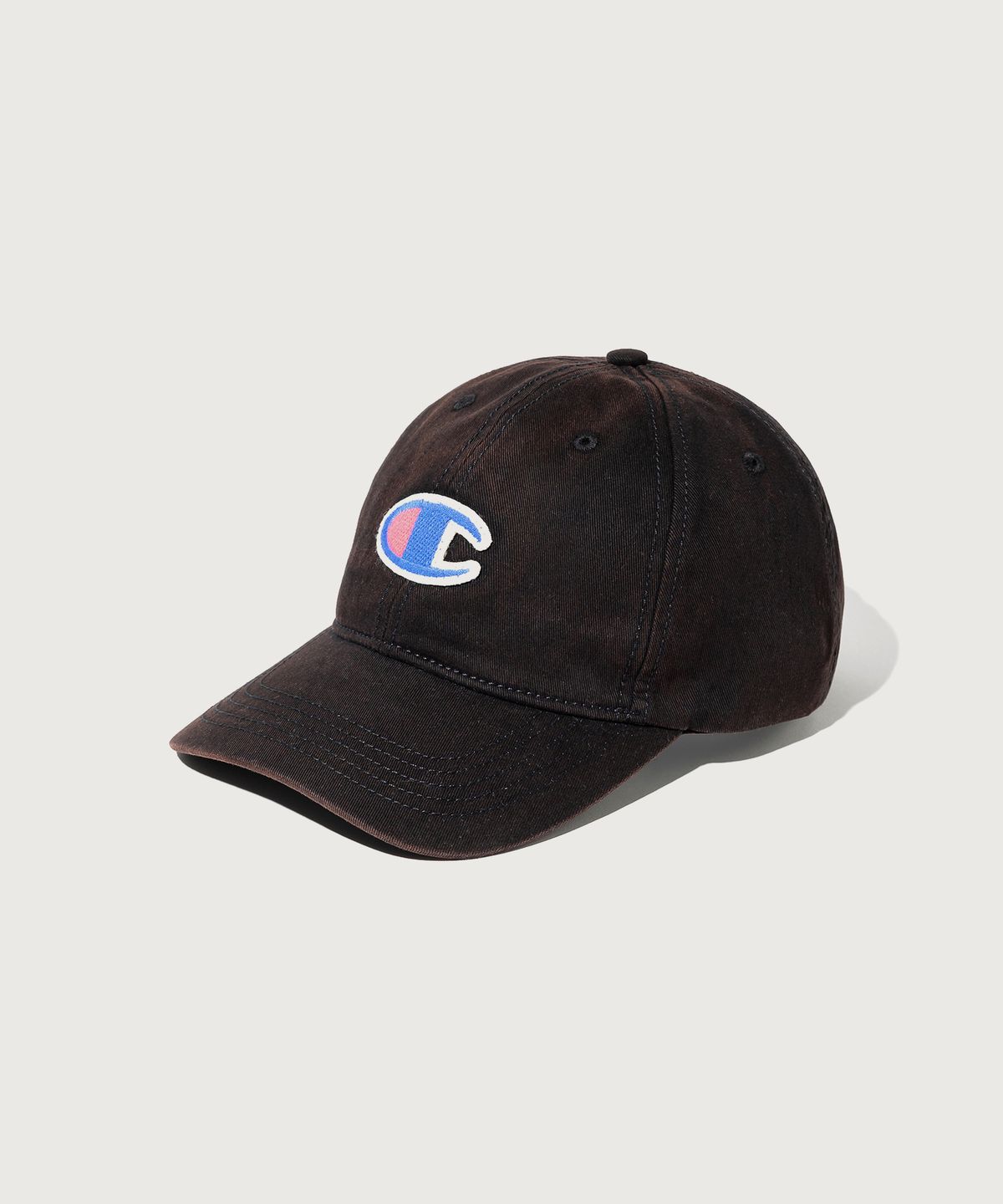 챔피온(CHAMPION) 빅 C로고 워시드 볼캡 Black