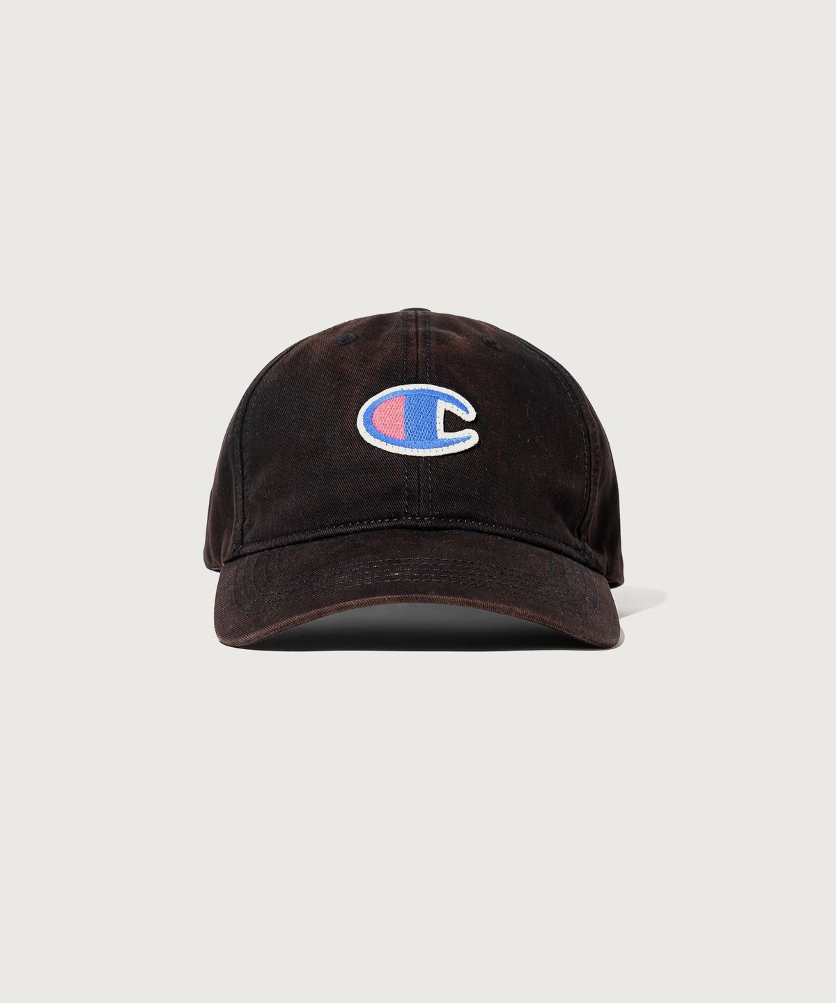 챔피온(CHAMPION) 빅 C로고 워시드 볼캡 Black