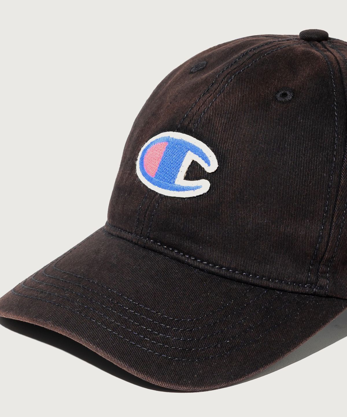 챔피온(CHAMPION) 빅 C로고 워시드 볼캡 Black
