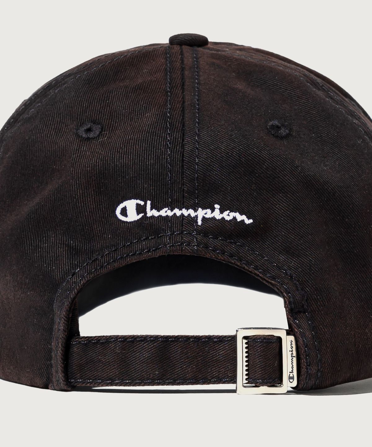 챔피온(CHAMPION) 빅 C로고 워시드 볼캡 Black