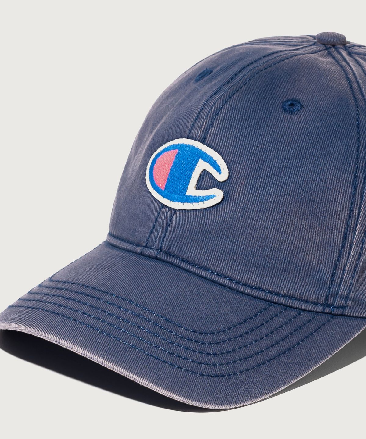 챔피온(CHAMPION) 빅 C로고 워시드 볼캡 Navy