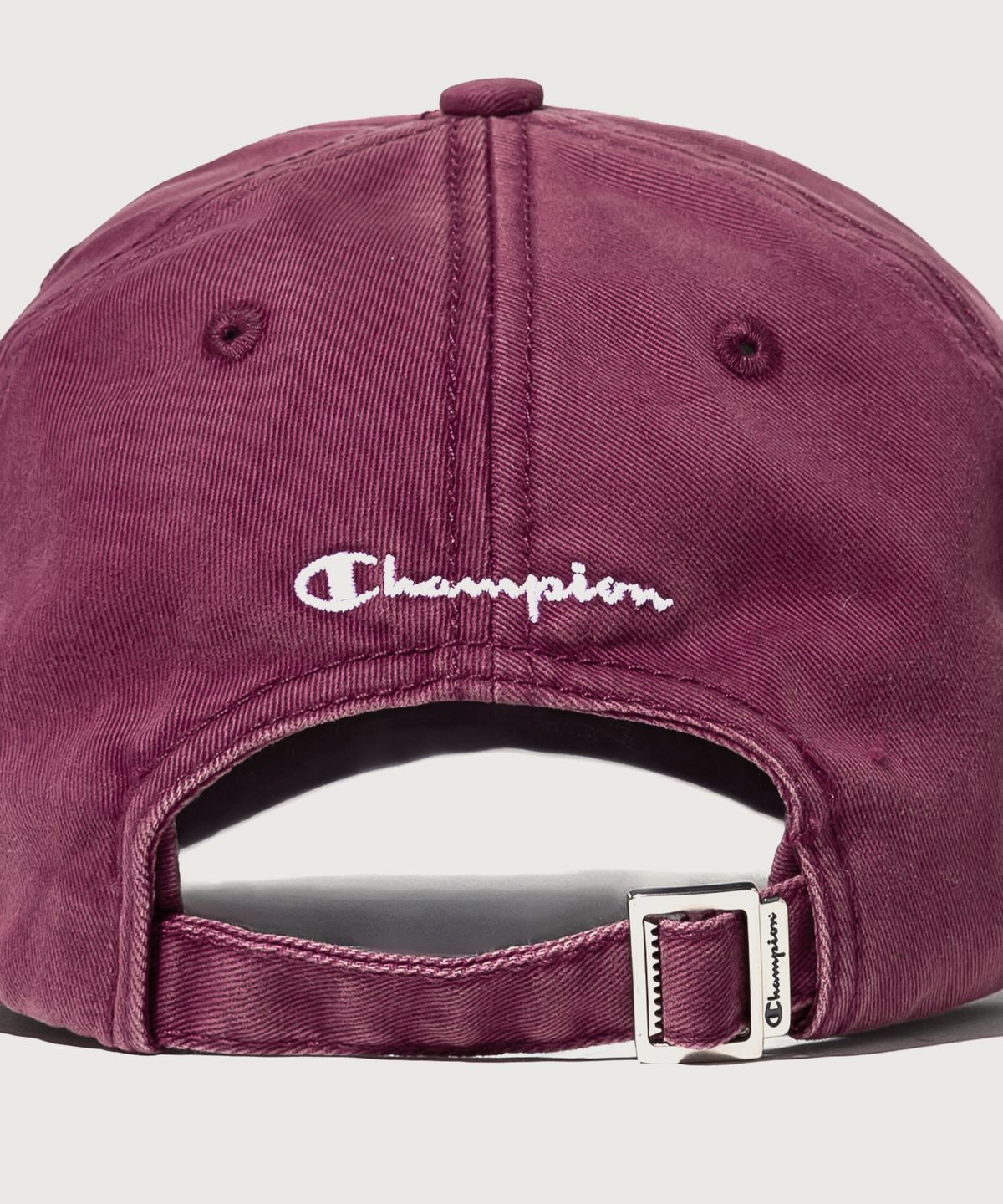 챔피온(CHAMPION) 빅 C로고 워시드 볼캡 Burgundy
