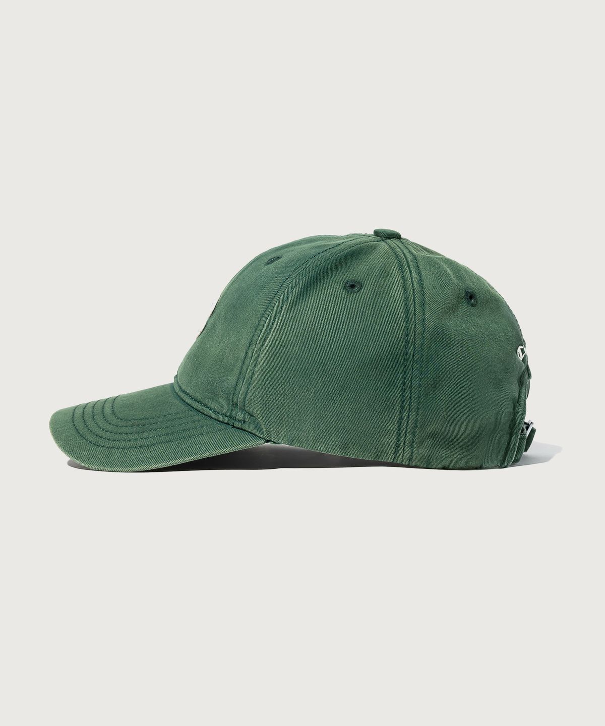 챔피온(CHAMPION) 빅 C로고 워시드 볼캡 Dark Green