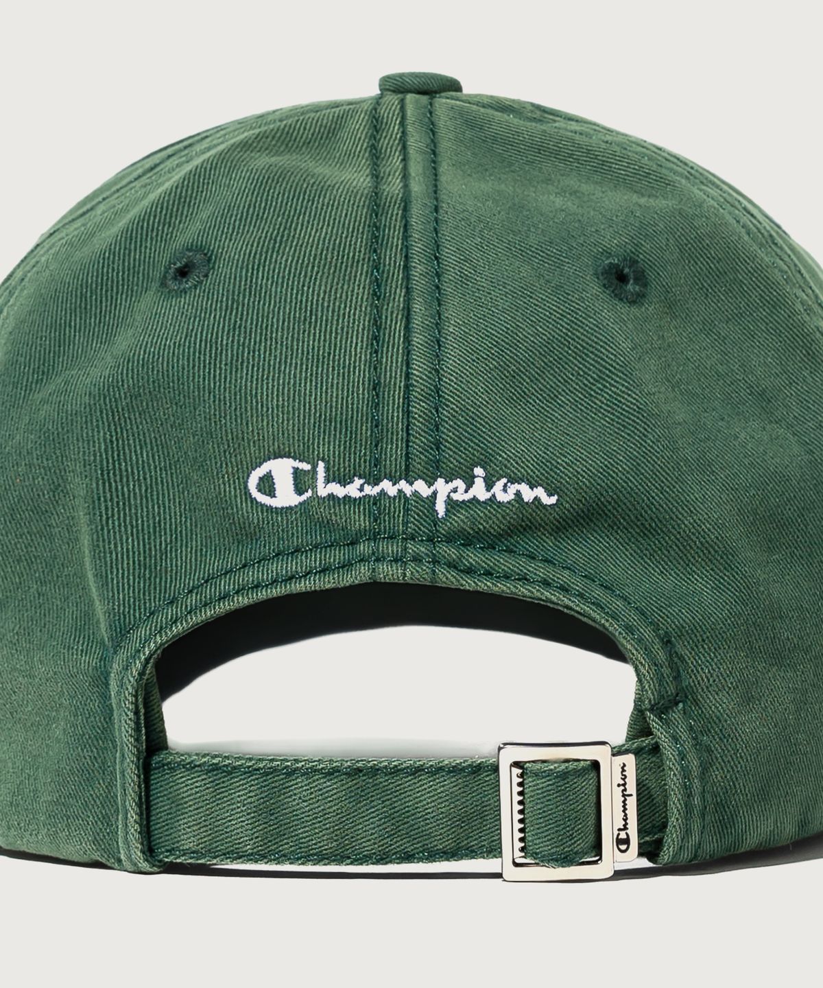 챔피온(CHAMPION) 빅 C로고 워시드 볼캡 Dark Green