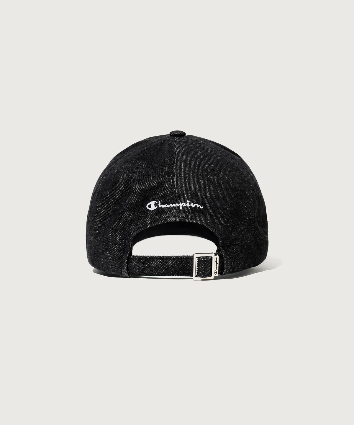 챔피온(CHAMPION) 아치 로고 볼캡 Denim Black