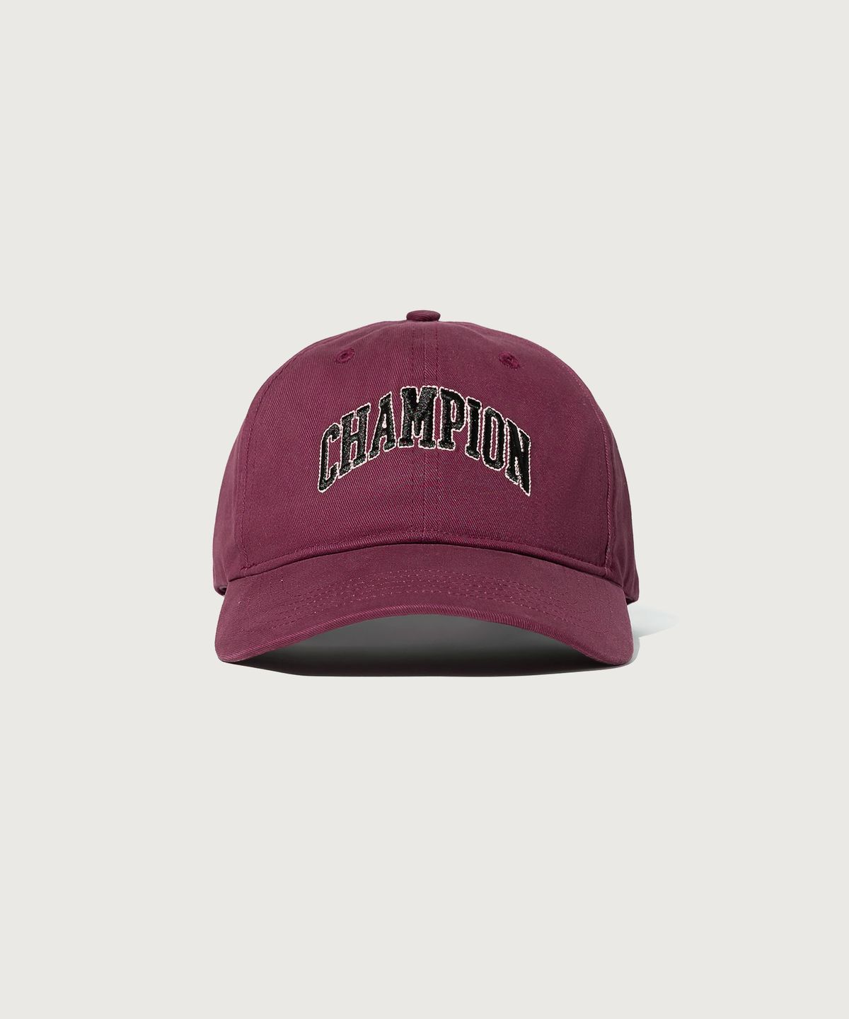 챔피온(CHAMPION) 아치 로고 볼캡 Burgundy