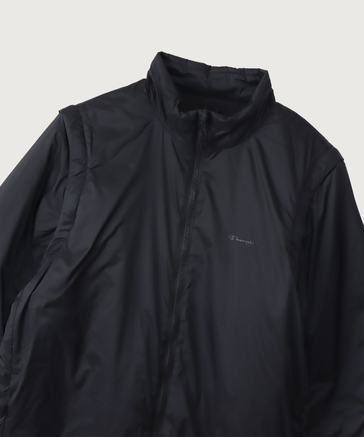 챔피온(CHAMPION) [Black Edition] 컨버터블 풀집업 재킷 Off Black