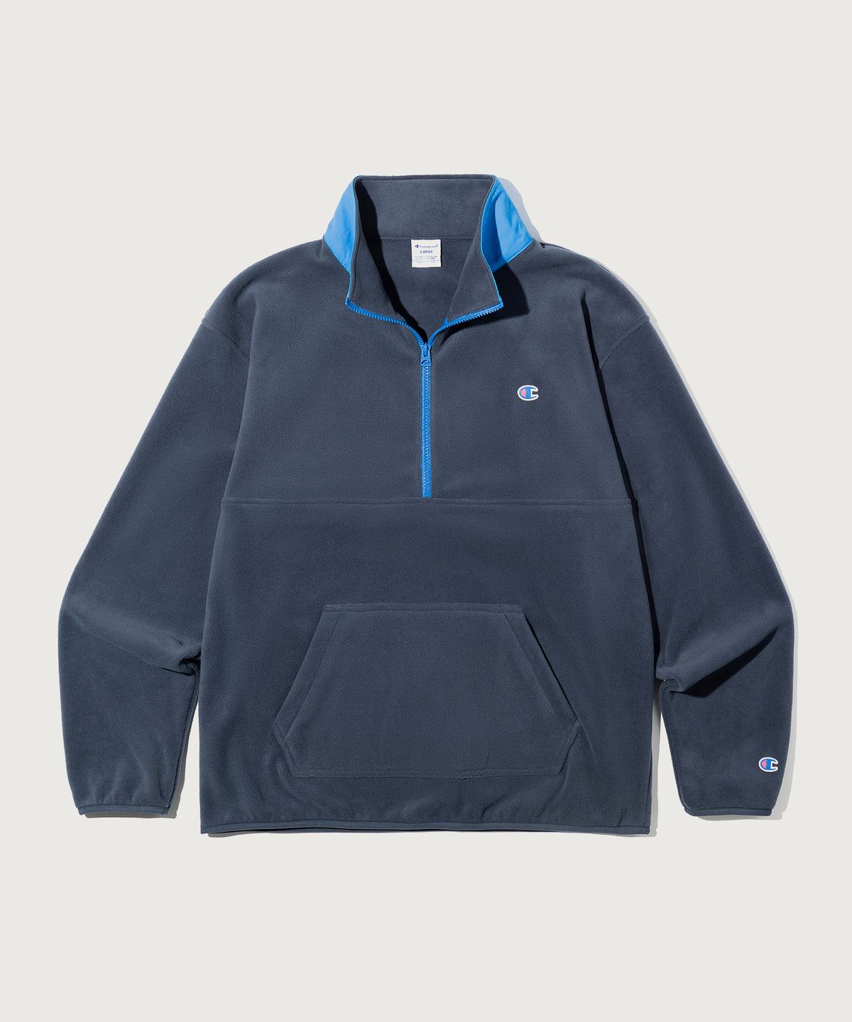 챔피온(CHAMPION) 헤리티지 폴라텍 루즈핏 하프 집업 플리스 Navy