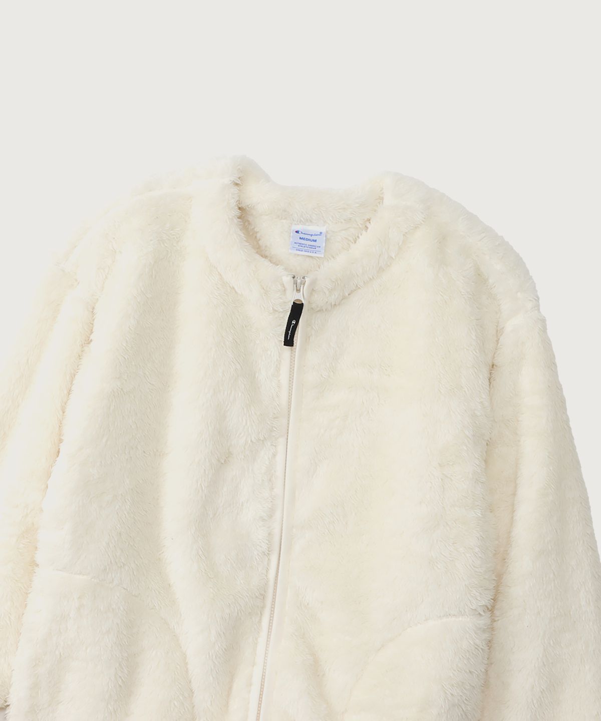 챔피온(CHAMPION) 여성 플리스 집업 재킷 Off White