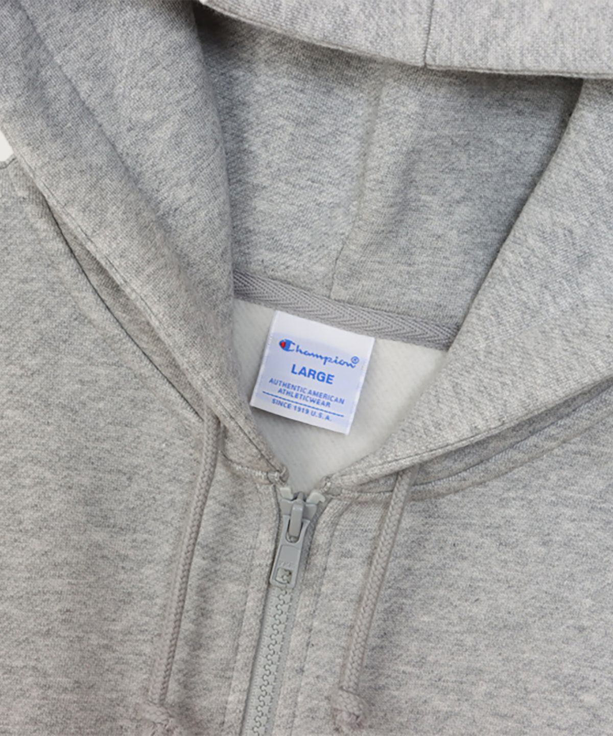 챔피온(CHAMPION) C로고 레귤러핏 후드 집업 Oxford Grey
