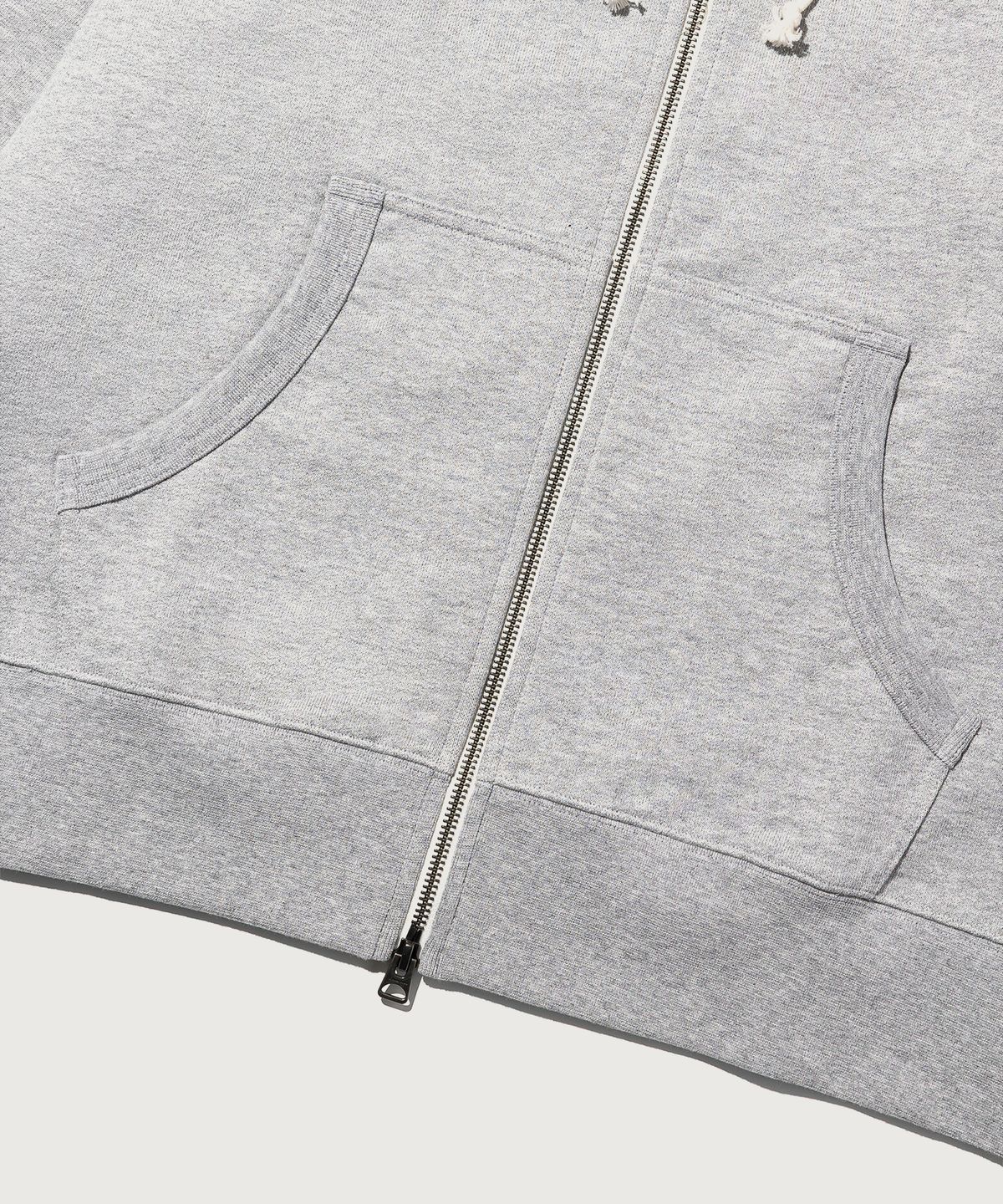 챔피온(CHAMPION) 헤리티지 로고 루즈핏 후드 집업 Grey