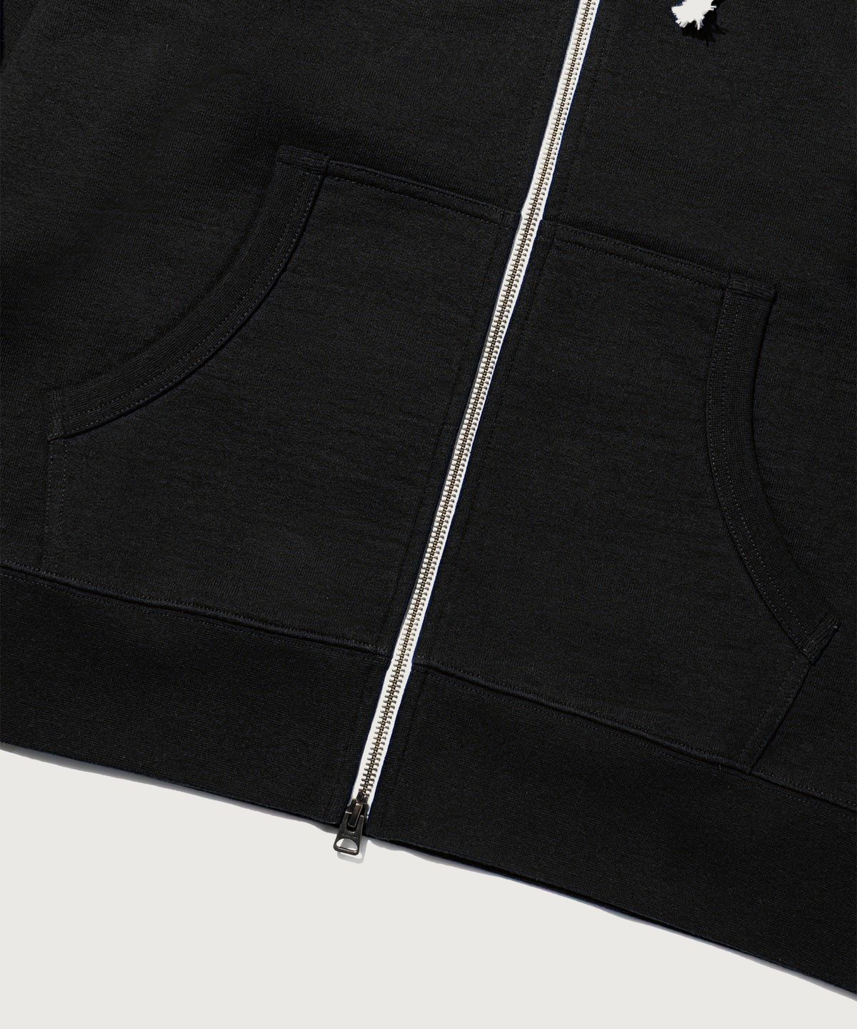 챔피온(CHAMPION) 헤리티지 로고 루즈핏 후드 집업 Black