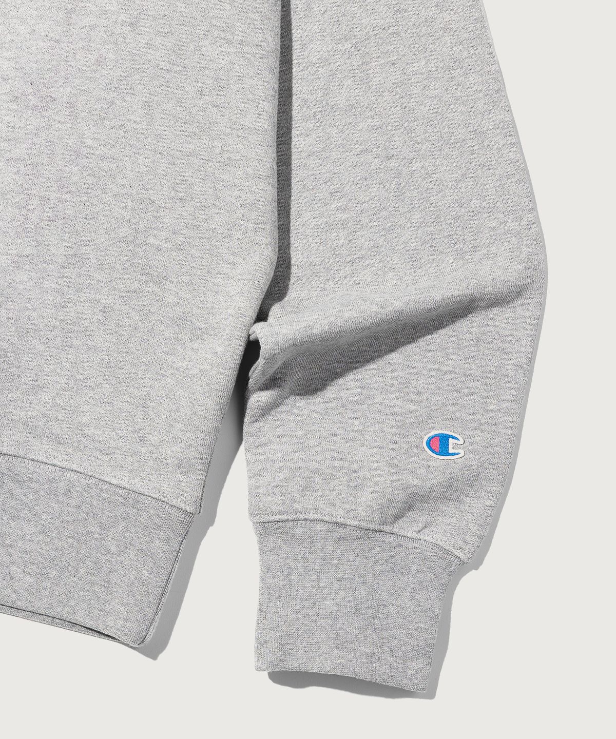 챔피온(CHAMPION) 헤리티지 로고 루즈핏 하프 집업 Grey