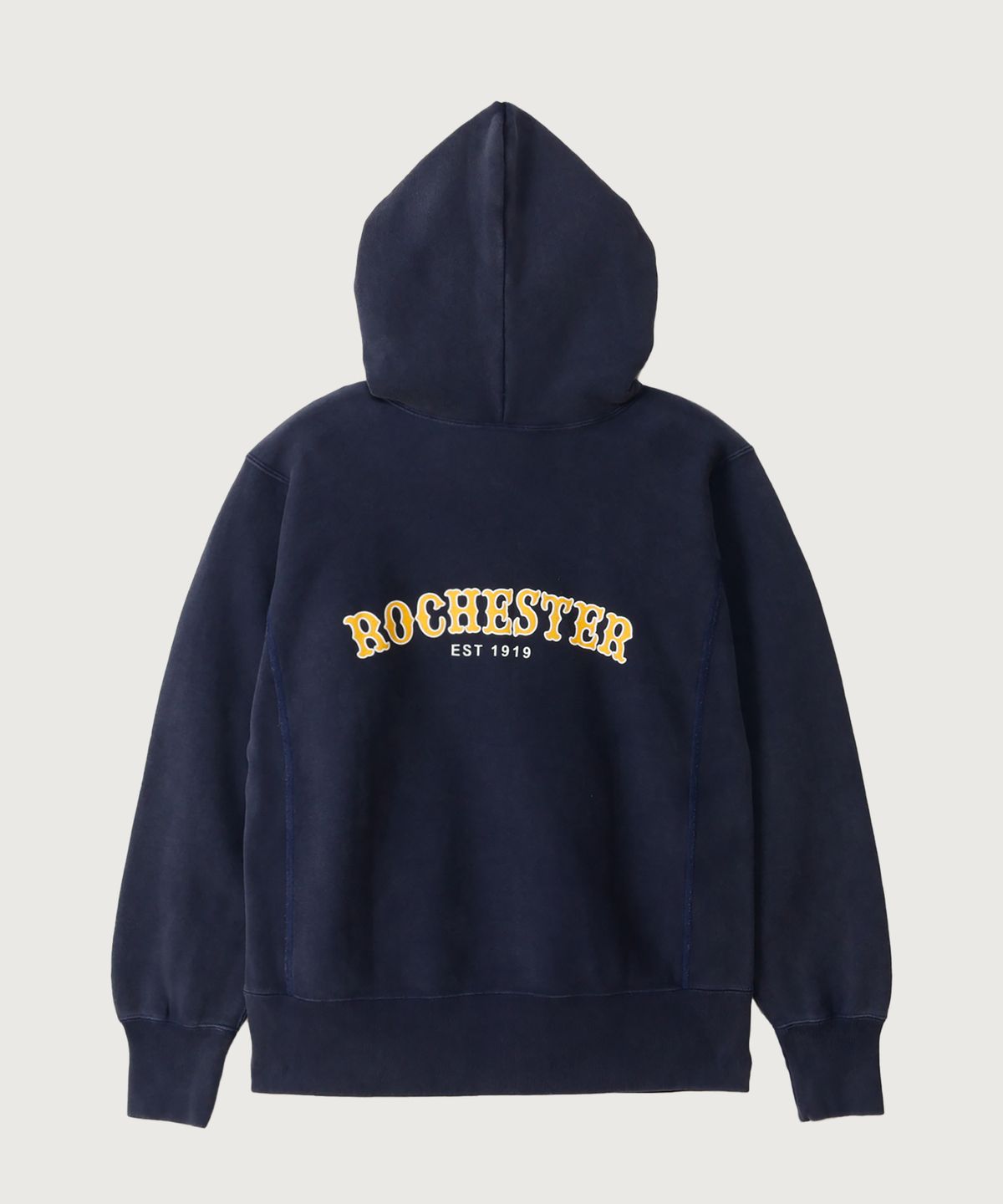 챔피온(CHAMPION) 리버스위브 ROCHESTER 레귤러핏 R로고 기모 후드 티셔츠 Midnight Blue