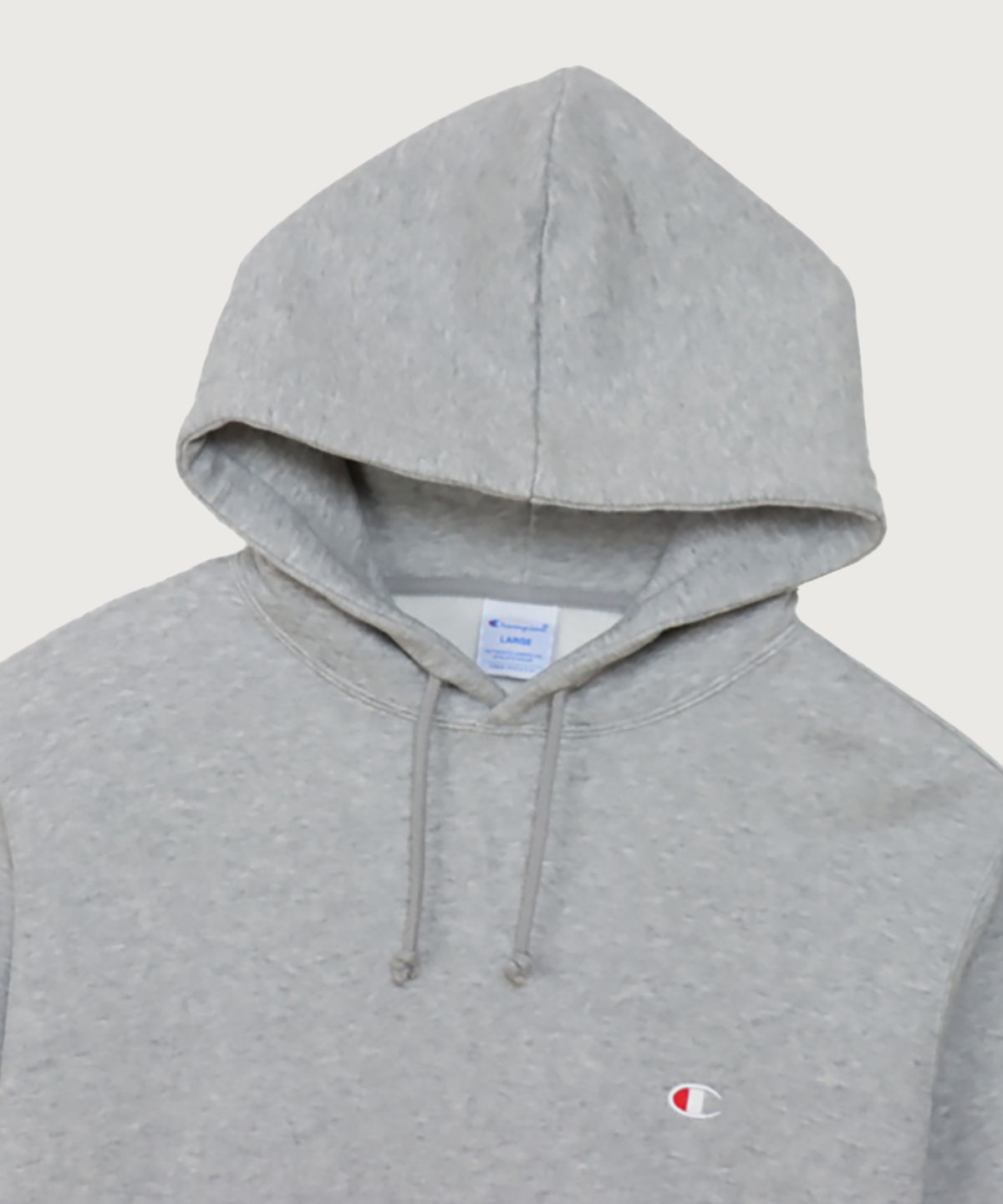 챔피온(CHAMPION) C로고 레귤러핏 후드 티셔츠 Oxford Grey