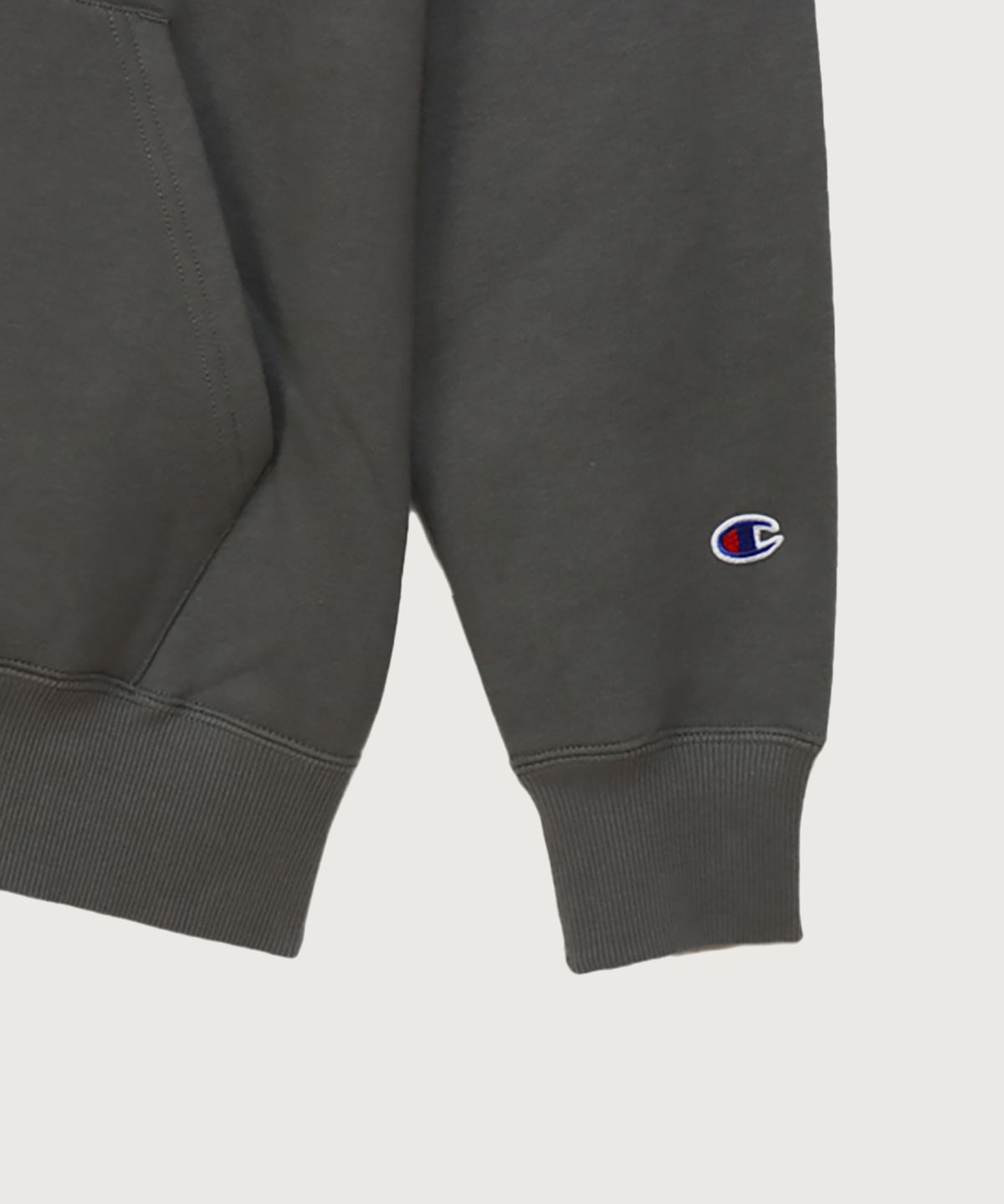 챔피온(CHAMPION) C로고 레귤러핏 후드 티셔츠 Dark Grey