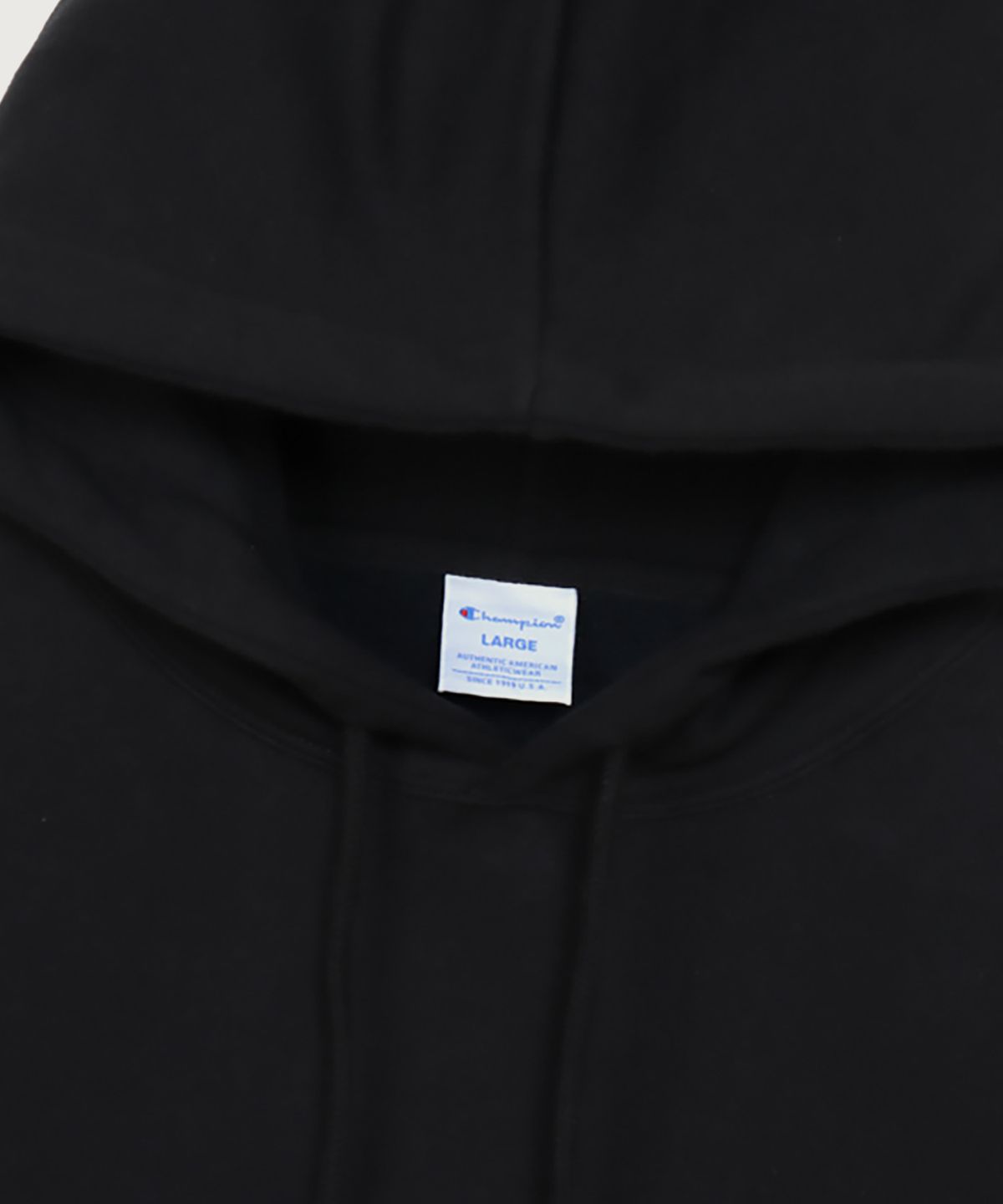 챔피온(CHAMPION) C로고 레귤러핏 후드 티셔츠 Black